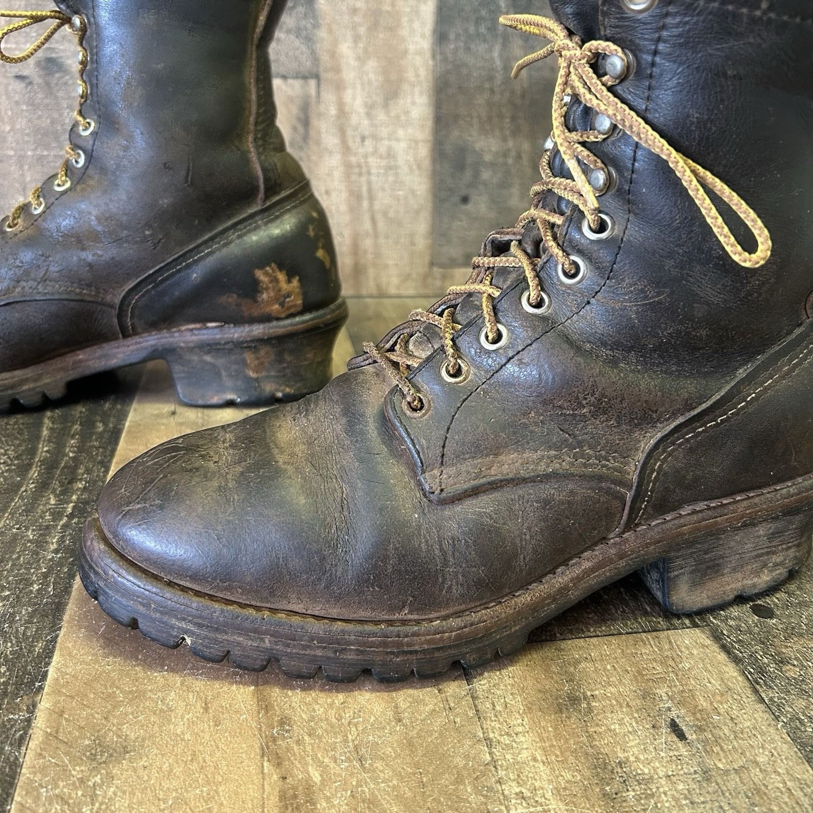 Red Wing Red Wing Vintage Plain Toe Work Boots Mens 9 D Size US 9 / EU 42 - 11 Thumbnail