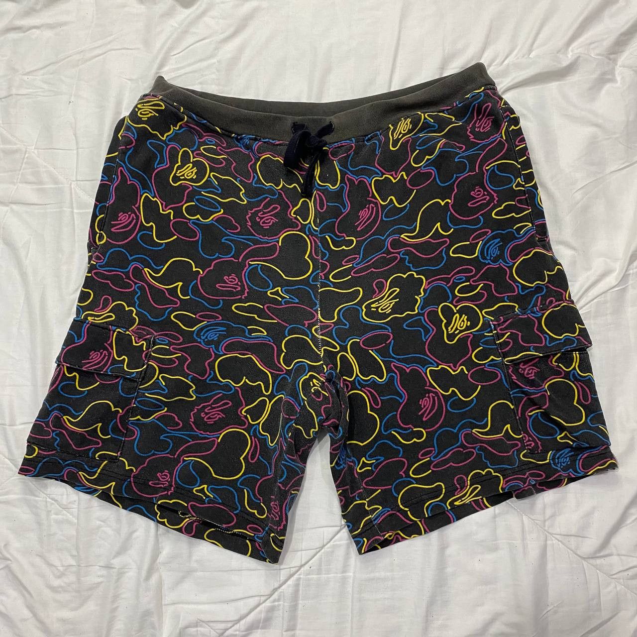 Bape Bape Green Camo Neon Sweatpant Tactical Cargo Size US 36 / EU 52 - 1 Thumbnail