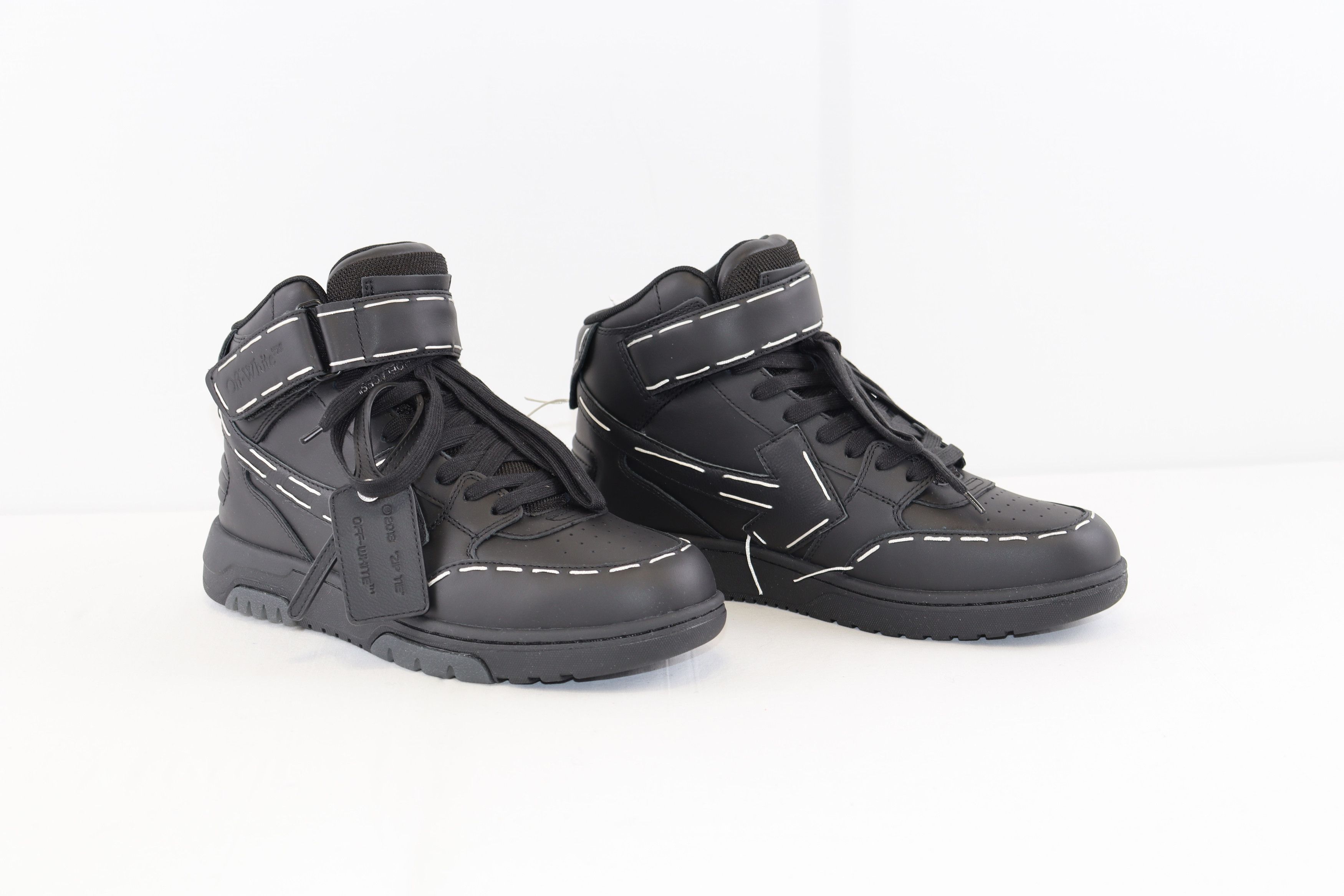 Off-White o1rshd1 OOO Mid Sartorial Stitching Sneakers in Black Size US 10 / EU 43 - 5 Thumbnail