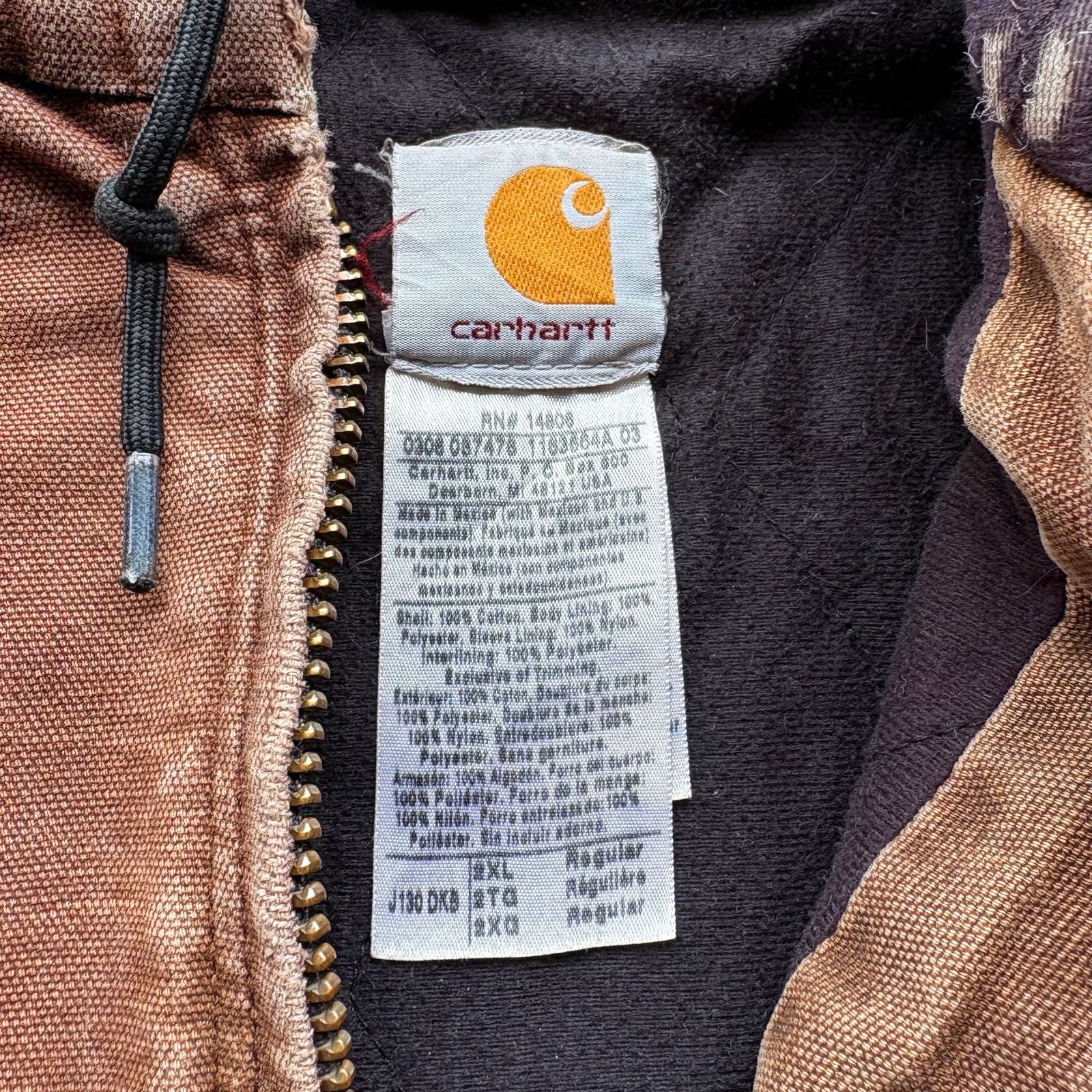 Vintage Crazy Vintage Thrashed Faded Distressed Carhartt Jacket XXL Size US XXL / EU 58 / 5 - 4 Thumbnail