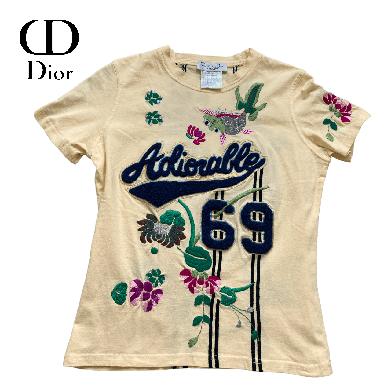 JOHN GALLIANO FOR CHRISTIAN DIOR TROTTER LOGO T-SHIRT