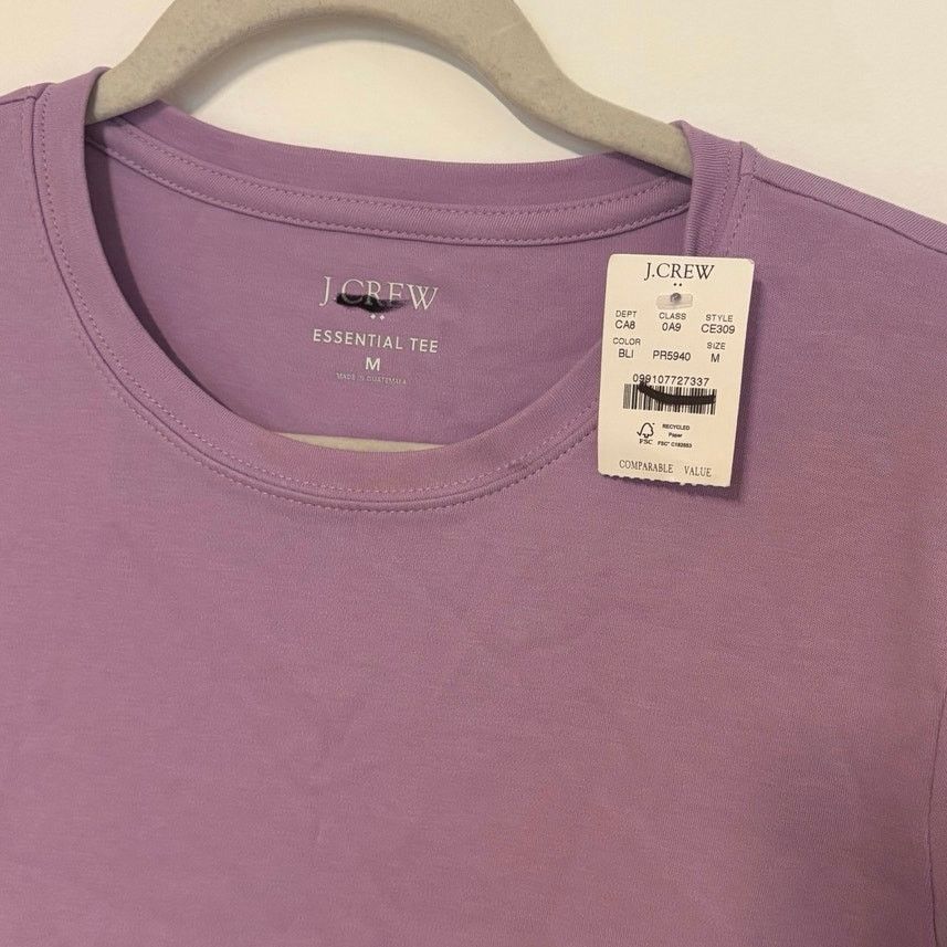 J.Crew NWT J.Crew Short Sleeve Crewneck T-Shirt Purple Size Medium Size M / US 6-8 / IT 42-44 - 3 Thumbnail