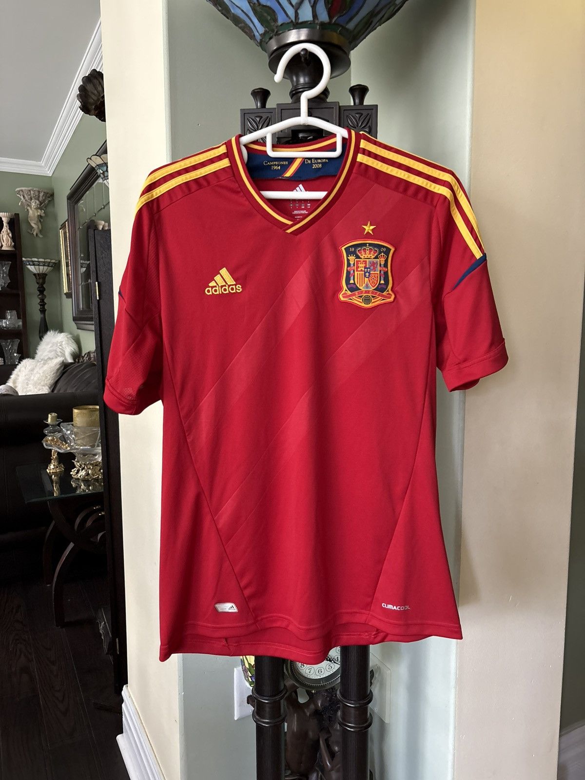 Adidas Spain 2012 Adidas Techfit UEFA Euro Size US L / EU 52-54 / 3 - 1 Thumbnail