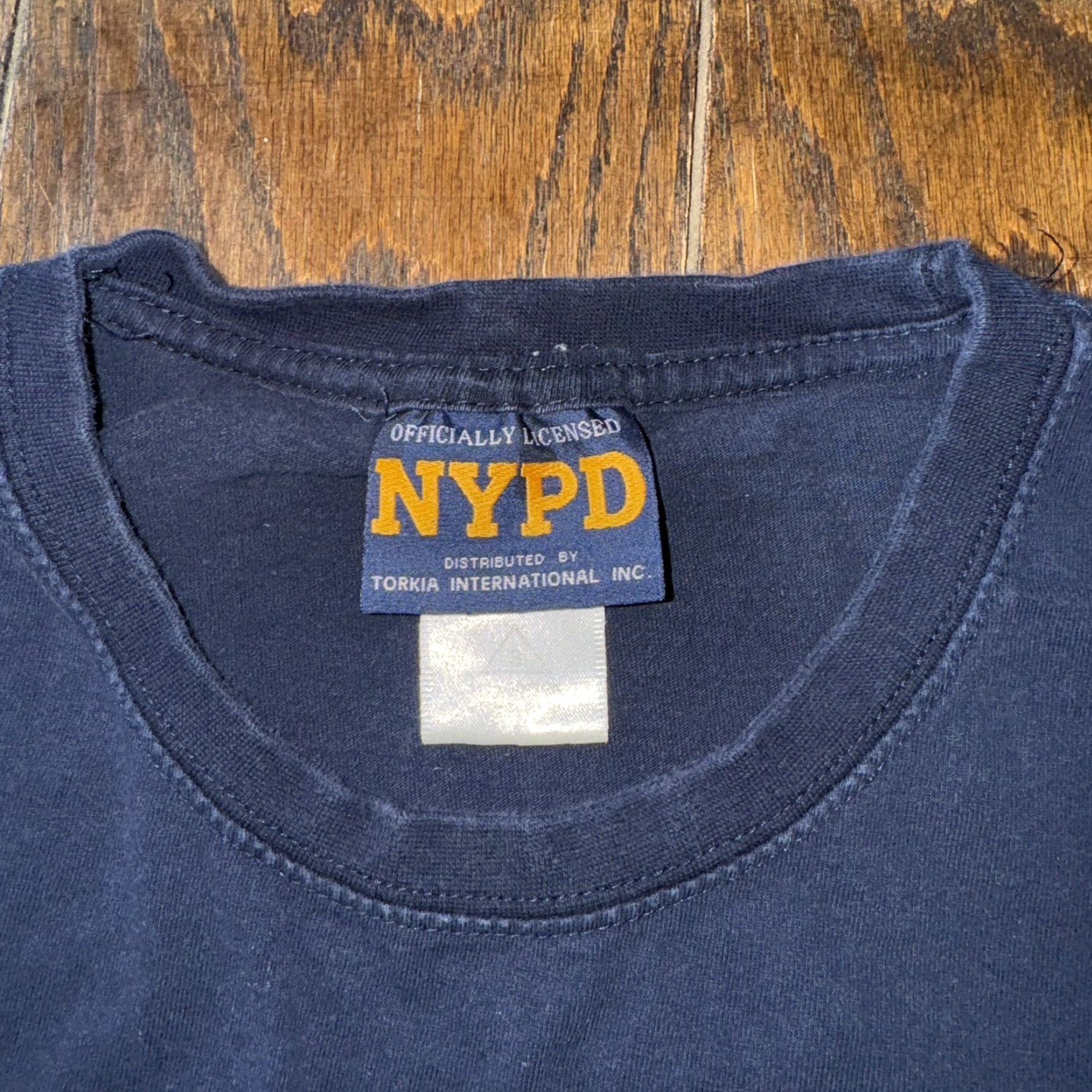 Vintage NYPD Mens Official T Shirt Navy Blue Graphic Print Small NYPD Tee Size US S / EU 44-46 / 1 - 4 Thumbnail