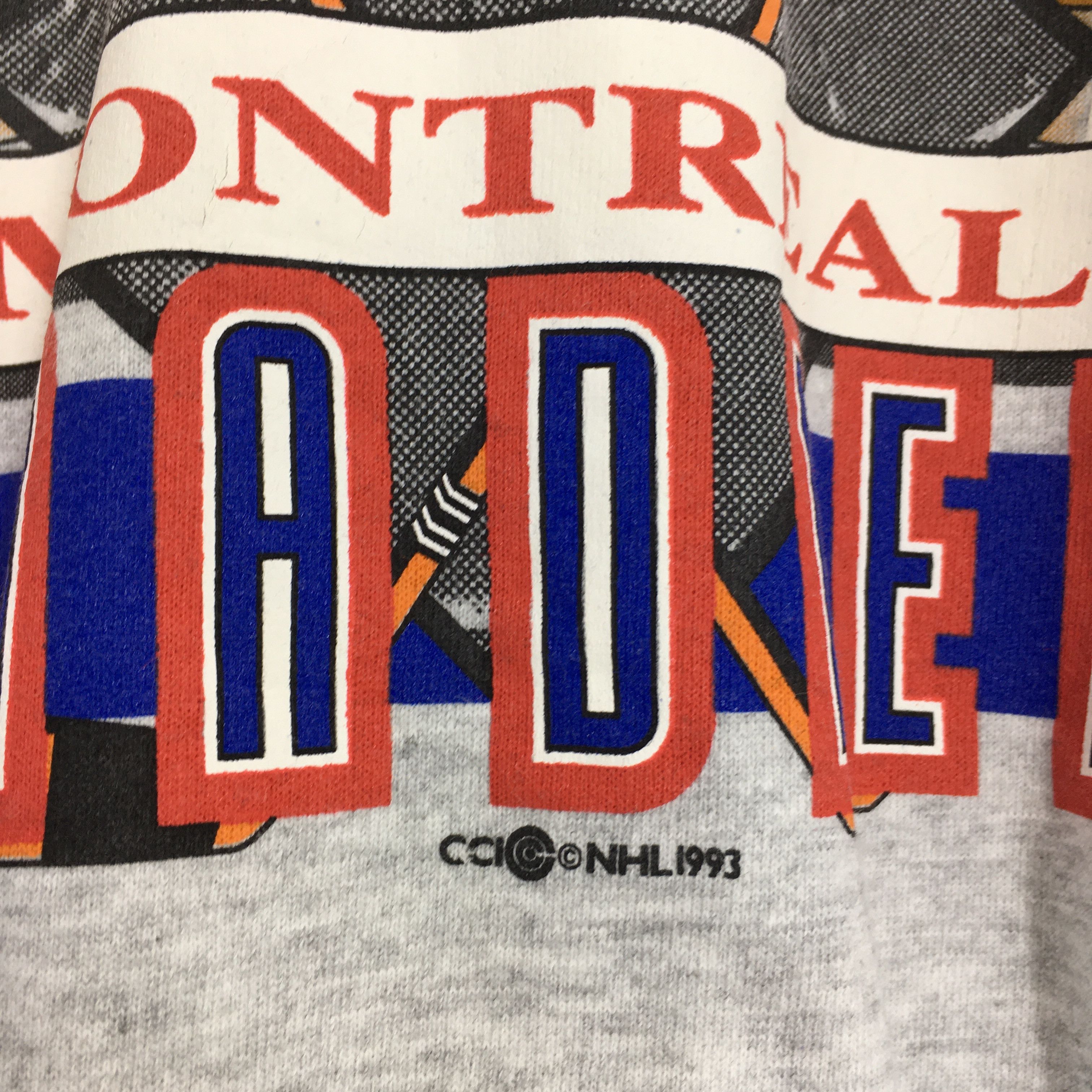 NHL × Tultex × Vintage Vintage 90s Montreal Canadiens NHL Sweatshirt Large Size US L / EU 52-54 / 3 - 4 Thumbnail
