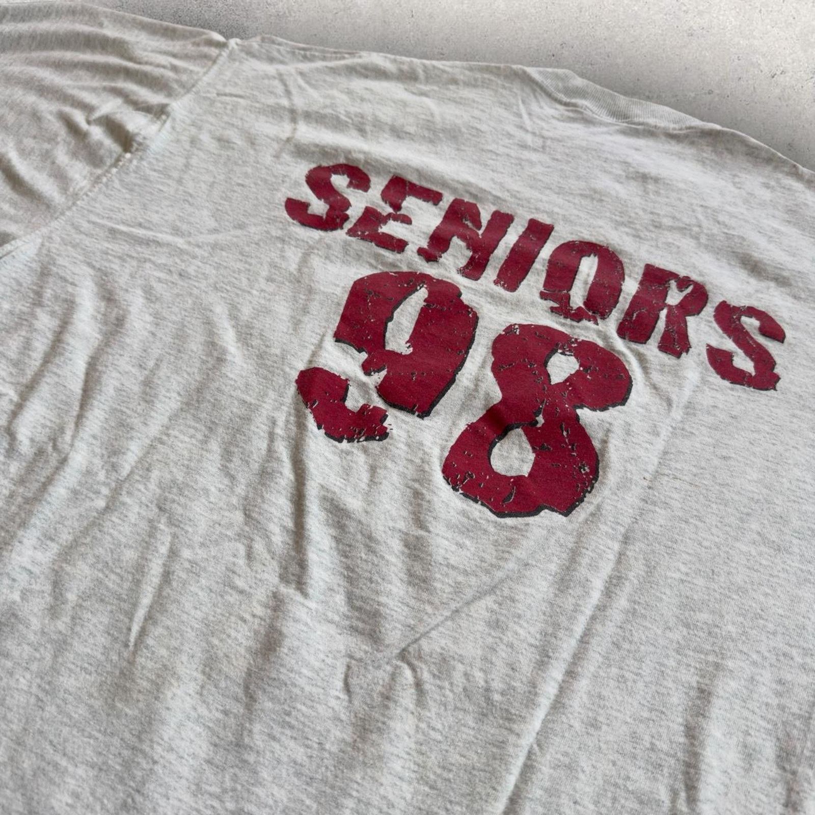 Fruit Of The Loom × Vintage Vintage 90s Class of ’98 Seniors T-Shirt Size US XL / EU 56 / 4 - 5 Thumbnail