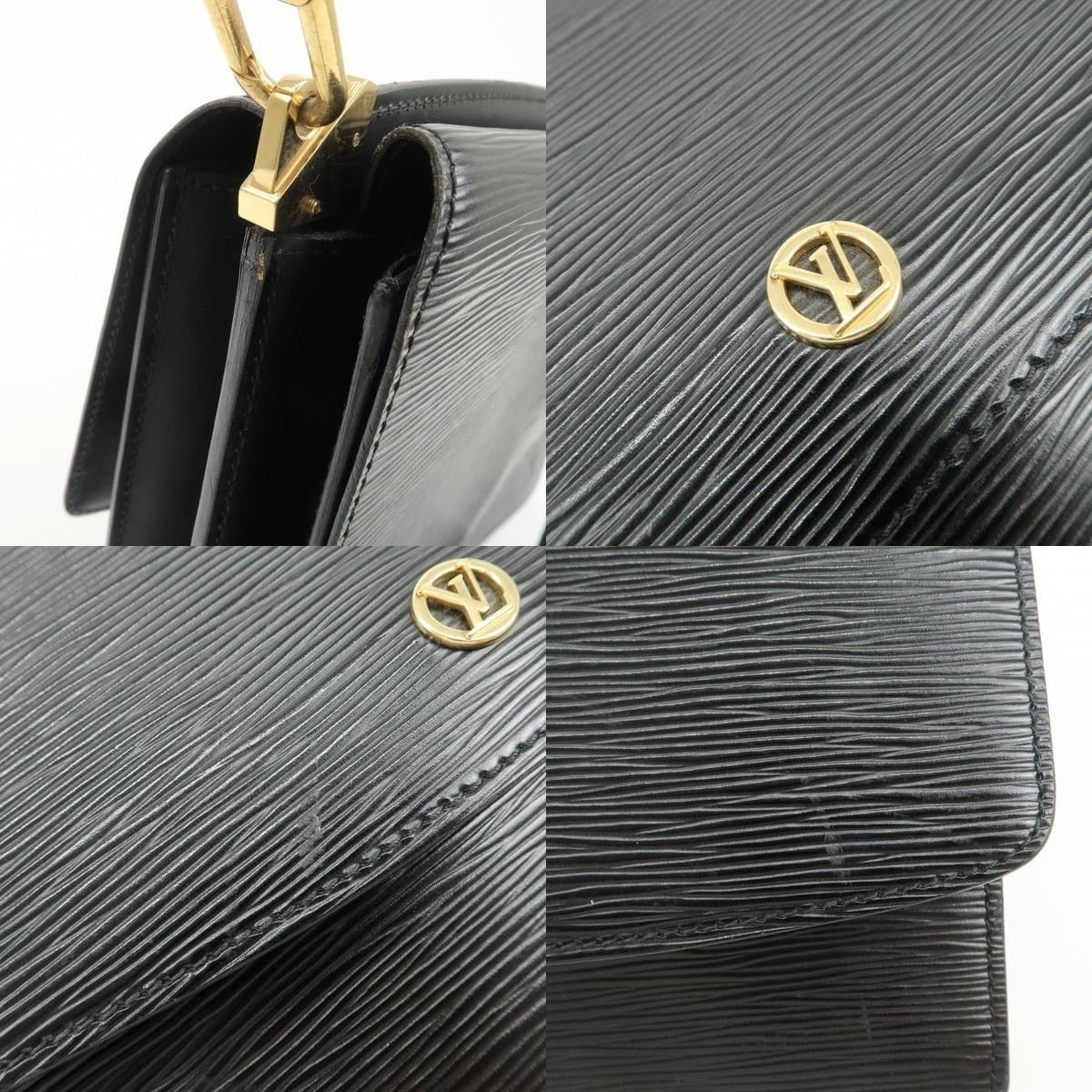 Louis Vuitton Louis Vuitton Epi Grenelle Shoulder Bag Black Size ONE SIZE - 6 Thumbnail