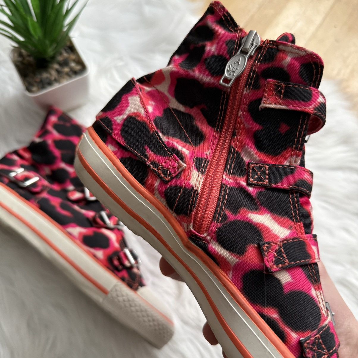 ASH 📌 Vintage Ash Y2K High Crazy Buckle Top Sneakers Size US 7 / IT 37 - 14 Thumbnail
