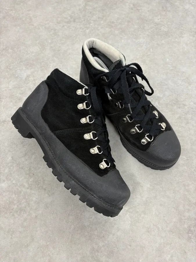 Yohji Yamamoto Yohji Yamamoto Y’s Black Suede Hiking Boots Size US 7 / EU 40 - 5 Thumbnail