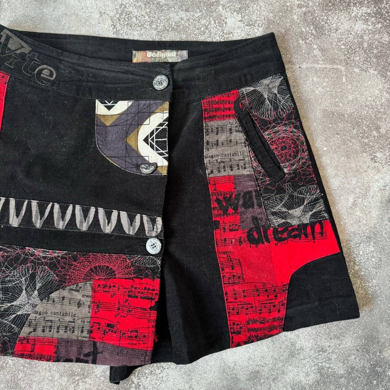 Hysteric Glamour × If Six Was Nine × Japanese Brand Desigual Y2K Crazy Abstract Skirt Size 32" / US 10 / IT 46 - 3 Thumbnail