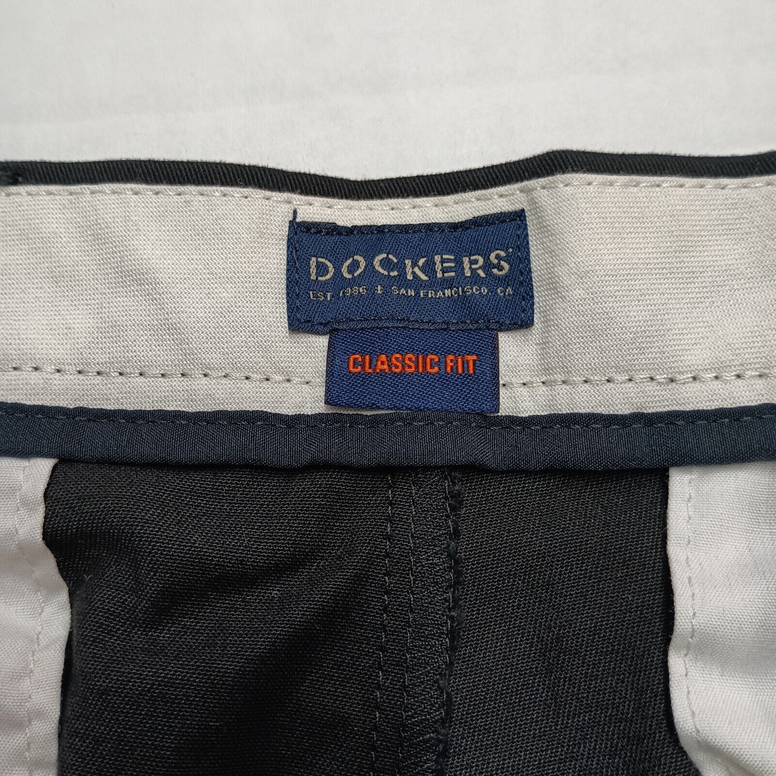 Dockers Dockers Khakis Men's 38x29 Black Classic Fit Pleated Size US 38 / EU 54 - 5 Thumbnail