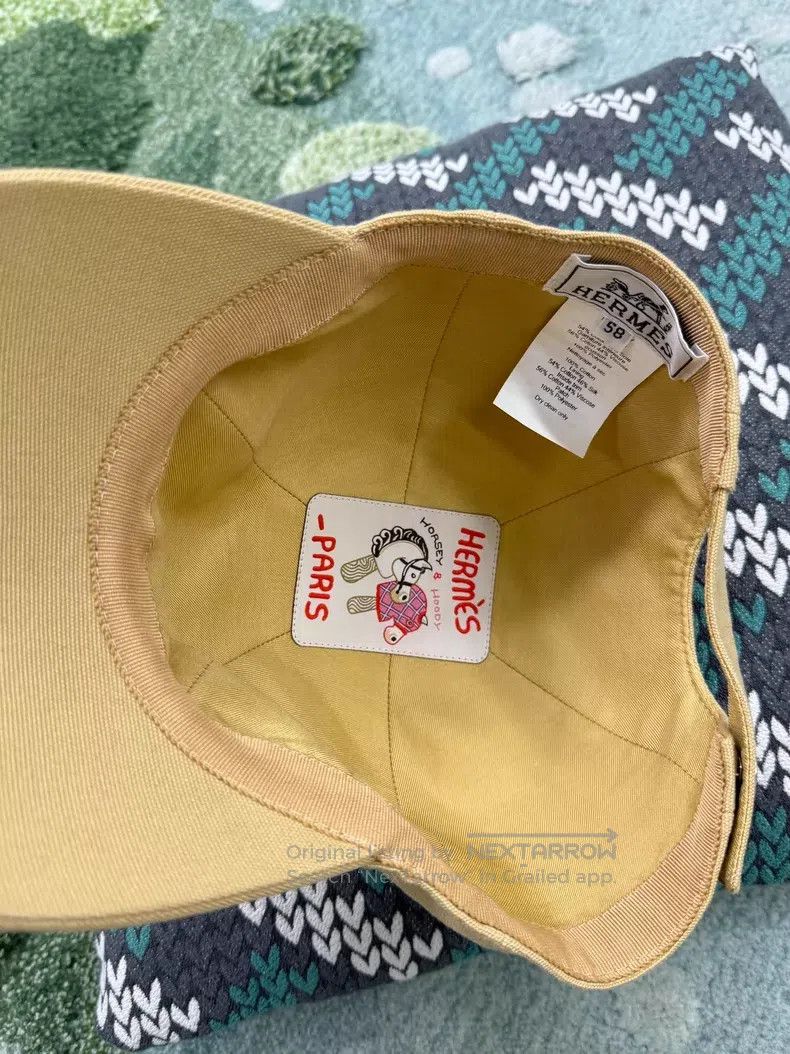 Hermes Hermes size 58 Khaki Pig Nose Shell Baseball Cap Size ONE SIZE - 6 Thumbnail