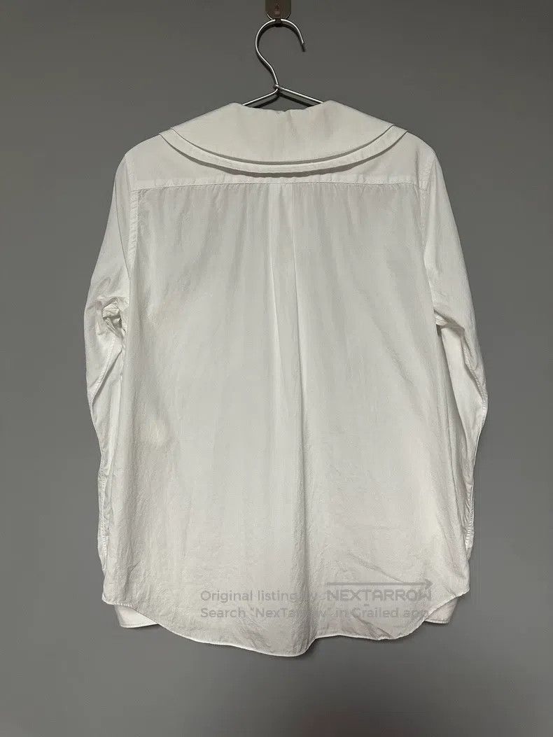 Comme des Garcons Comme Des Garcons White Double-Layered Collar Shirt Size S / US 4 / IT 40 - 2 Thumbnail