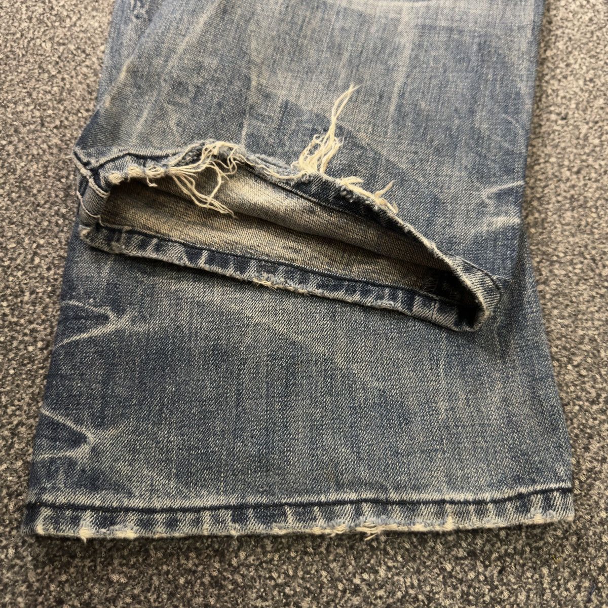 If Six Was Nine Y2K Distressed Boot Cut Joff Style Jeans Size US 35 - 13 Thumbnail