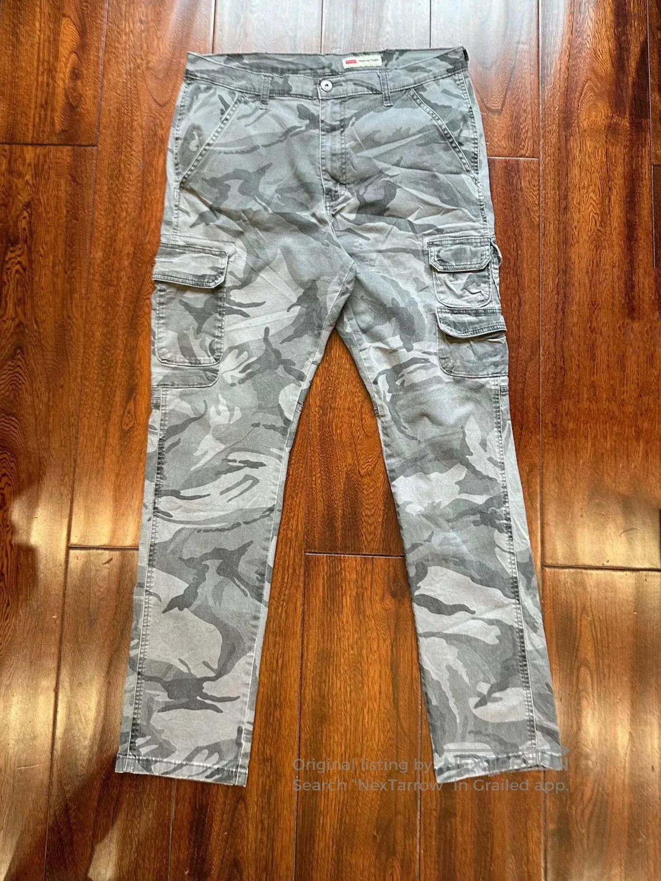 Vintage Vintage Wrangler Camo Cargo Work Pants. Size US 26 / EU 42 - 1 Thumbnail