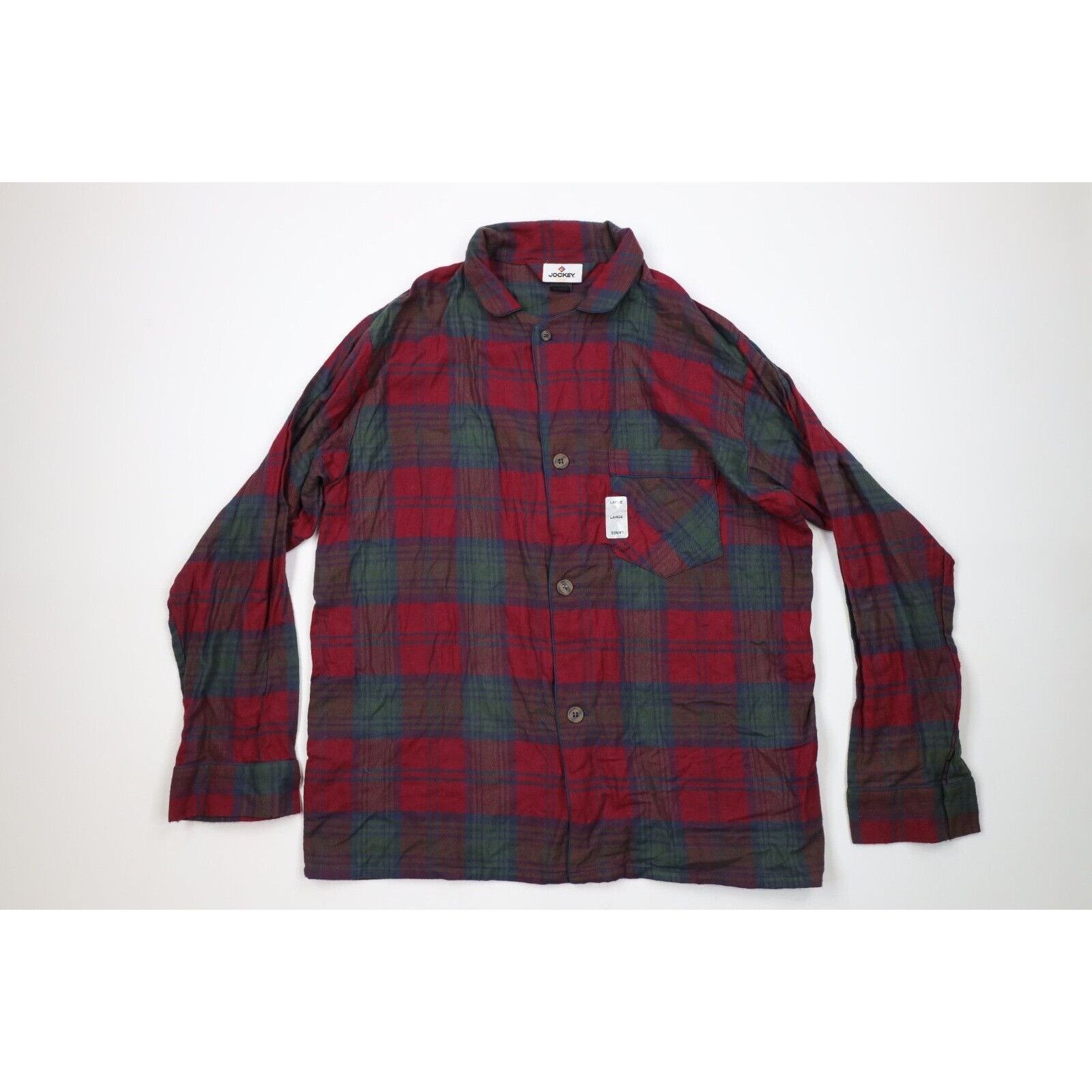 Vintage Deadstock Vintage 90s 2 Piece Flannel Pajamas Set Size US L / EU 52-54 / 3 - 2 Thumbnail