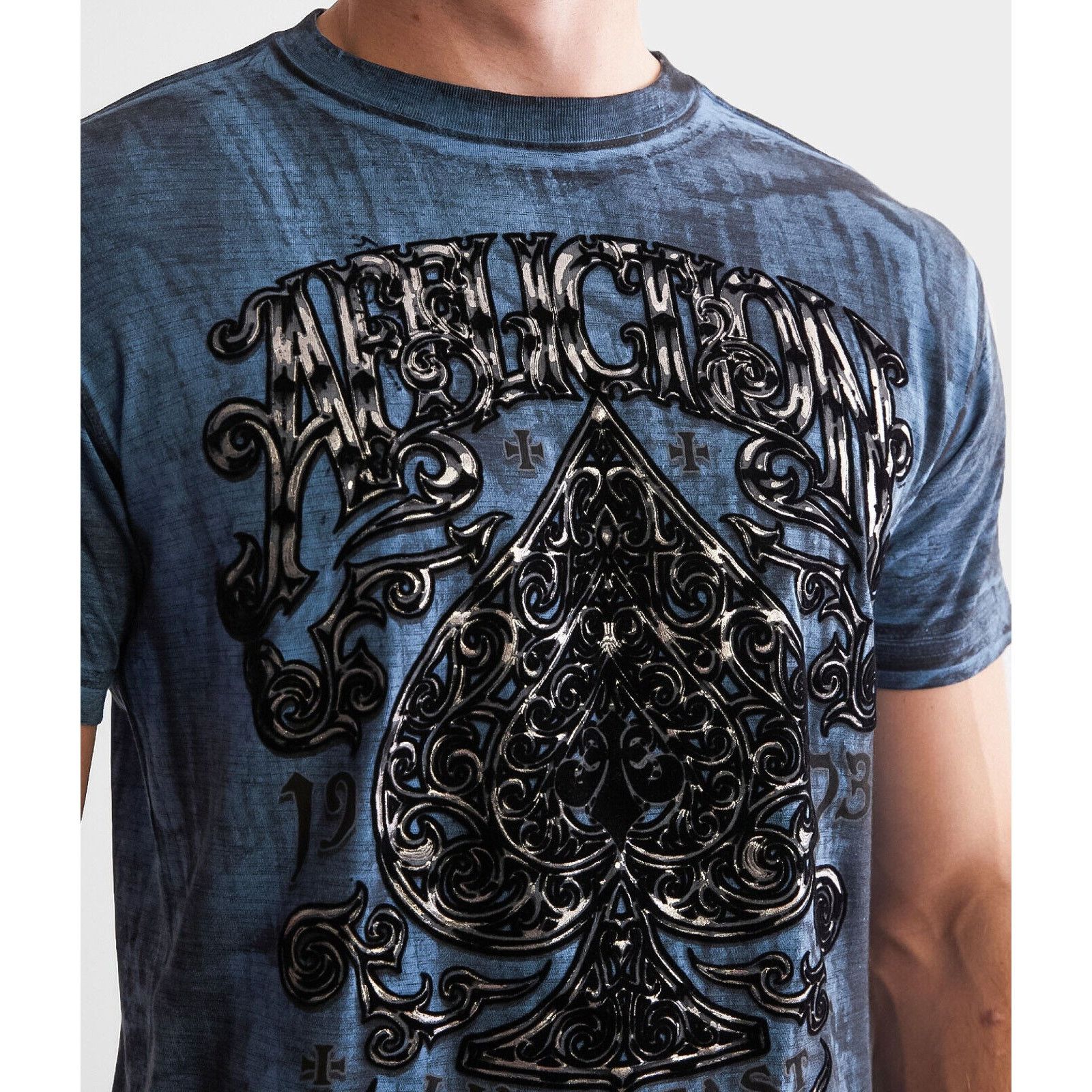 Affliction Affliction Clothing Men's T-Shirt Polaris Felt Graphic Tee Size US M / EU 48-50 / 2 - 7 Thumbnail