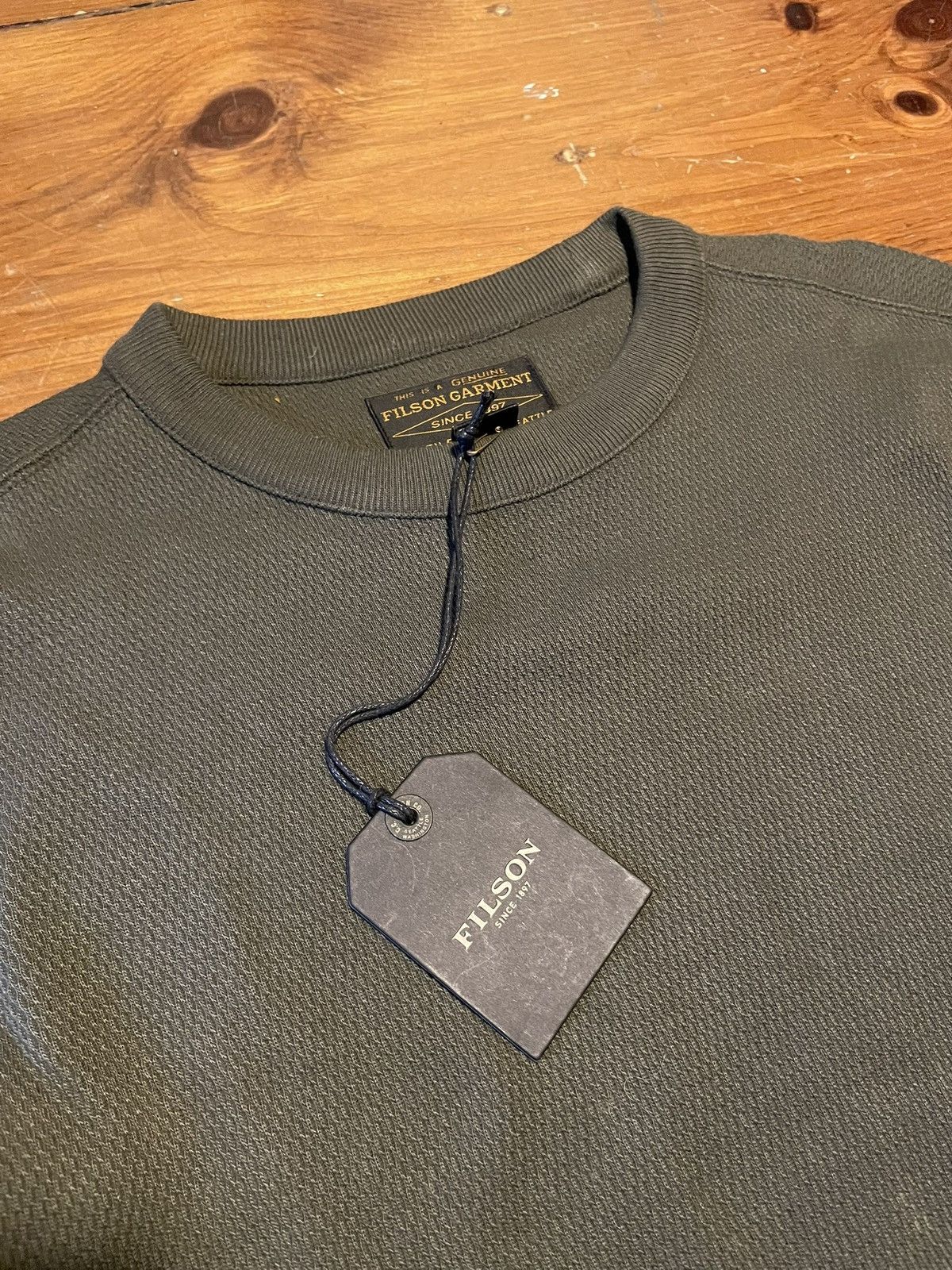 Filson Filson BNWT thermal waffle long sleeve sweater olive green Size US S / EU 44-46 / 1 - 3 Thumbnail