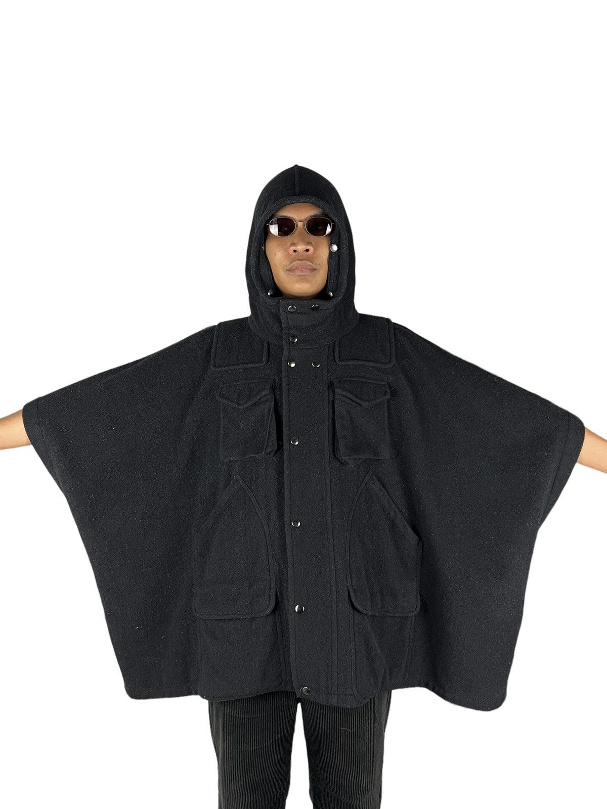 CABANE de ZUCCa 1990 Zucca Tactical Bat Wing Wool Jacket Size US M / EU 48-50 / 2 - 22 Thumbnail