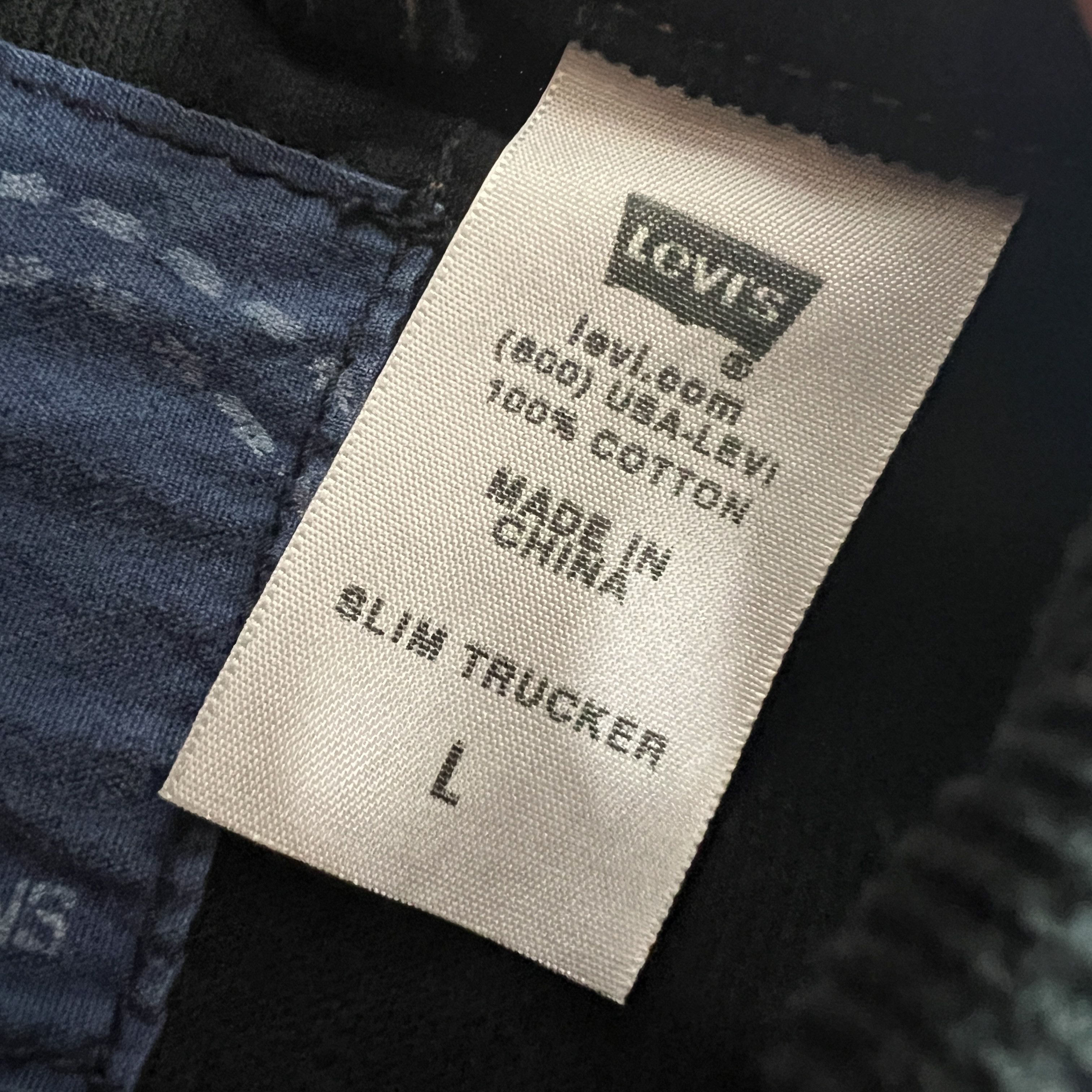 Levi's Y2K Levi's Corduroy Jacket Slim Black Button Up Trucker Size L / US 10 / IT 46 - 10 Thumbnail