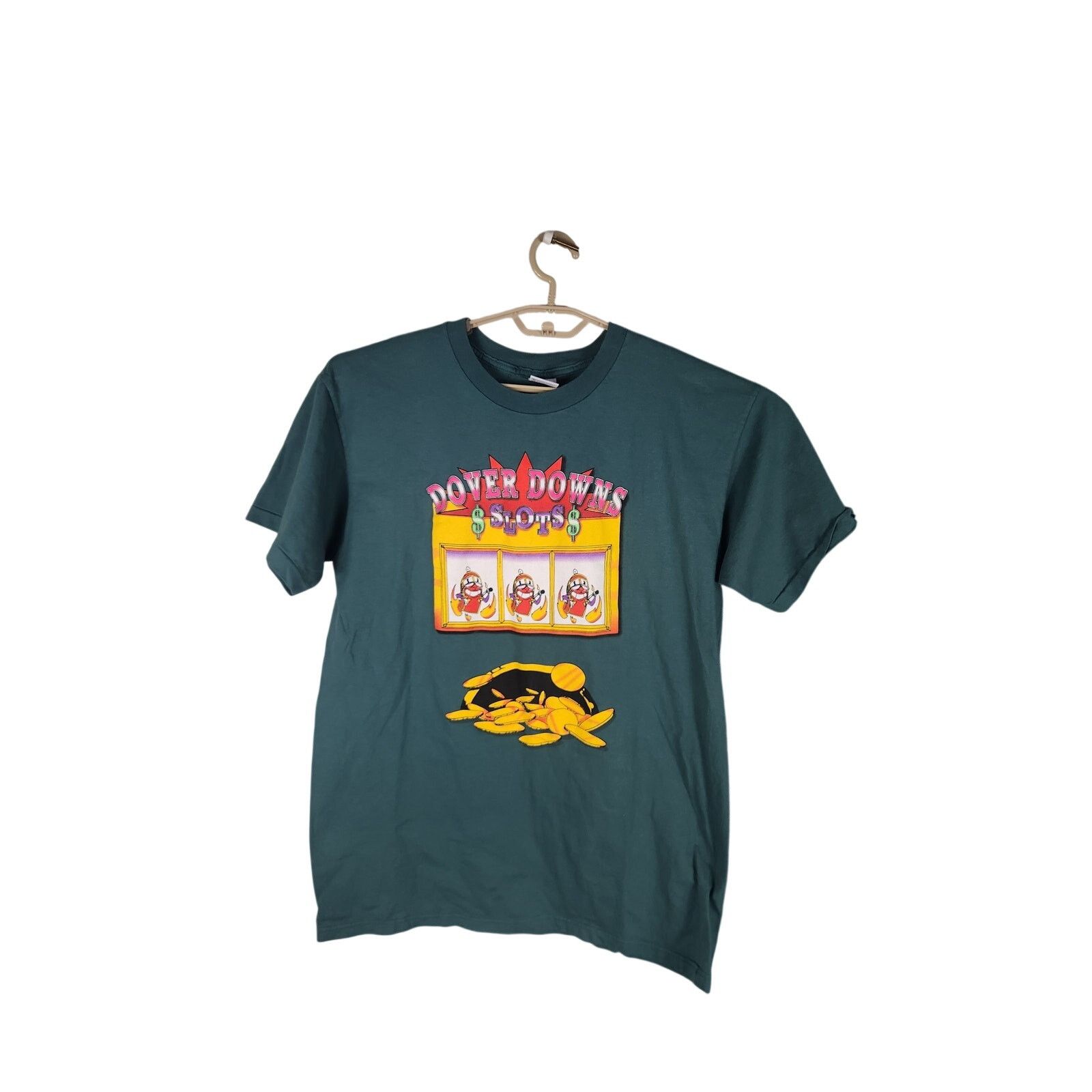 Anvil Vintage 90s Single Stitch Dover Downs Slots T Men's large Size US L / EU 52-54 / 3 - 1 Thumbnail