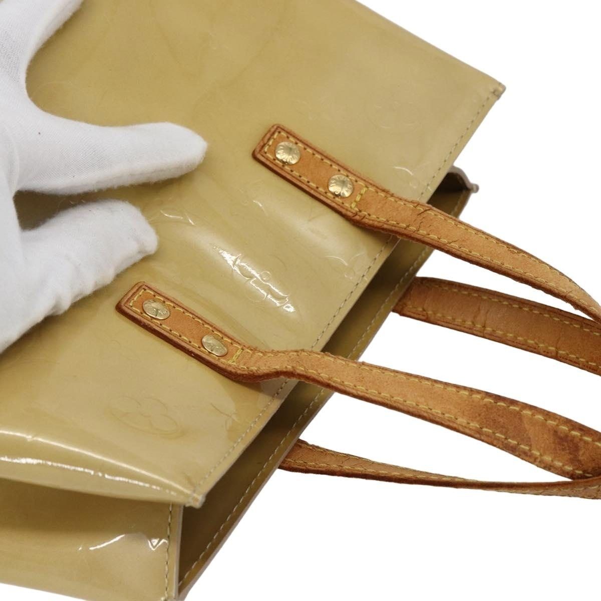 Louis Vuitton Louis Vuitton Monogram Vernis Reade PM Handbag Beige Size ONE SIZE - 7 Thumbnail