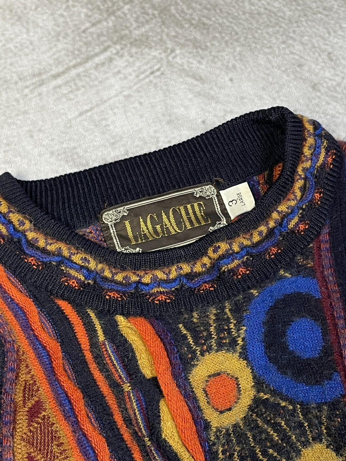 Coogi Lagache 🇯🇵 3D Knit Coogi Style Sweater Size US M / EU 48-50 / 2 - 5 Thumbnail
