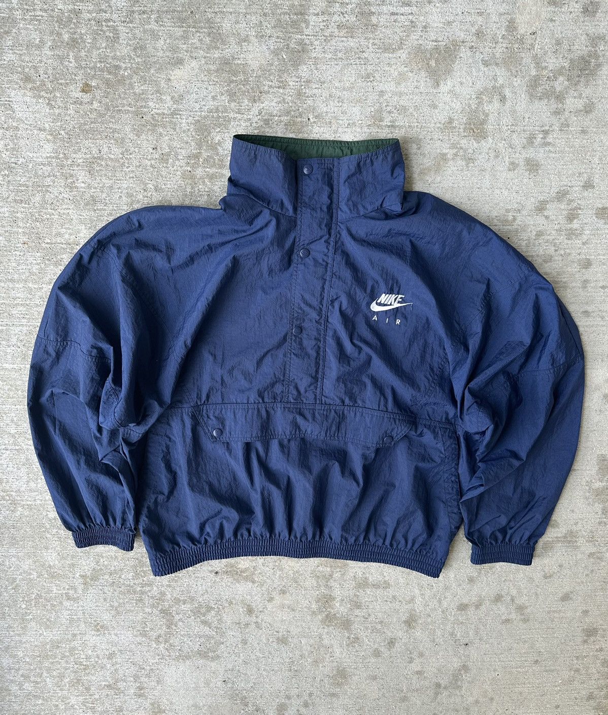 Nike 90s Nike Air Anorak Windbreaker Jacket Size US L / EU 52-54 / 3 - 2 Thumbnail