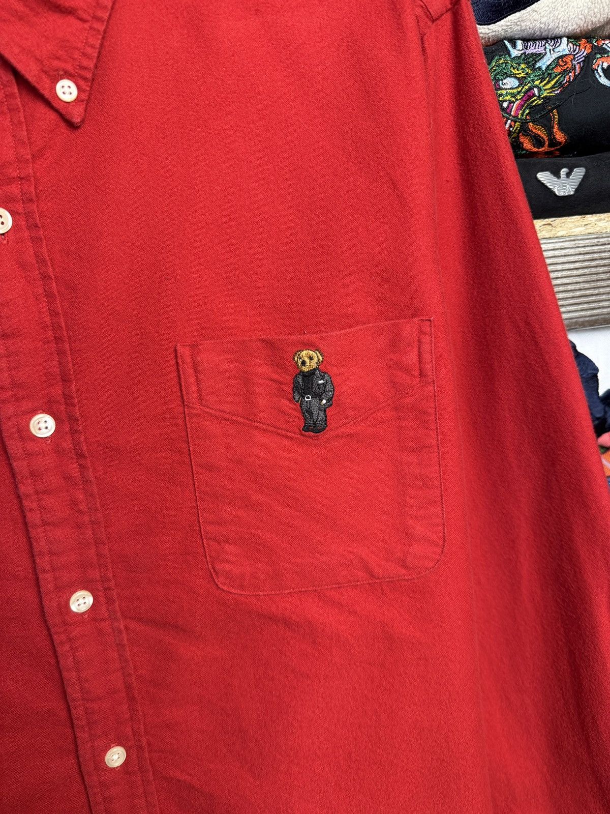 Polo Ralph Lauren Polo Bear Ralph Lauren shirt Corduroy Button Up Rare Vintage Size US L / EU 52-54 / 3 - 4 Thumbnail