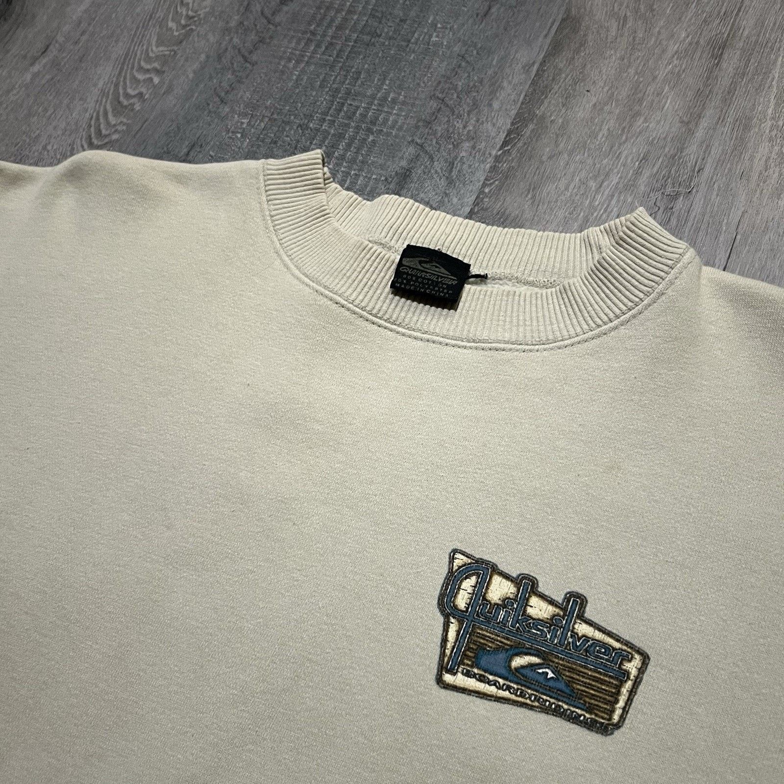 Quiksilver VTG Quicksilver Boarding Sweatshirt 90s Surf Sweatshirt S/M Size US L / EU 52-54 / 3 - 3 Thumbnail