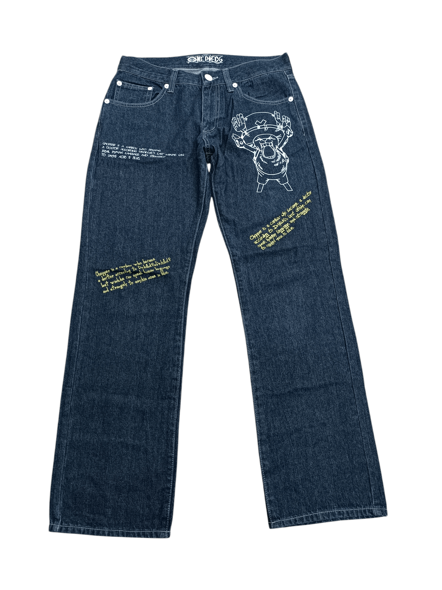 One Piece × Vintage Vintage Chopper One Piece Denim Jeans Size US 34 / EU 50 - 1 Thumbnail