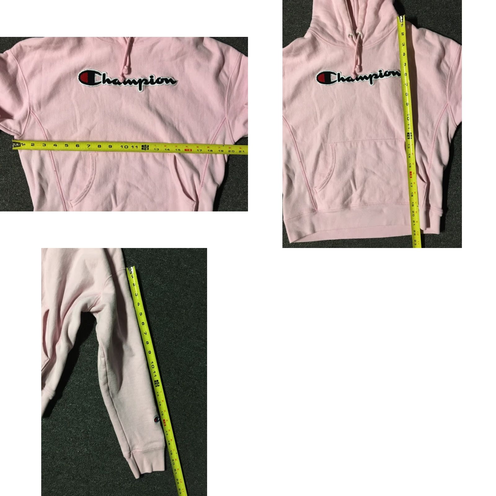 Champion VINTAGE Champion Reverse Weave Hoodie Women M Pink Striped Reversible 90s Hip Hop Grunge Outdoors Sports Running Track & Field Size M / US 6-8 / IT 42-44 - 8 Thumbnail
