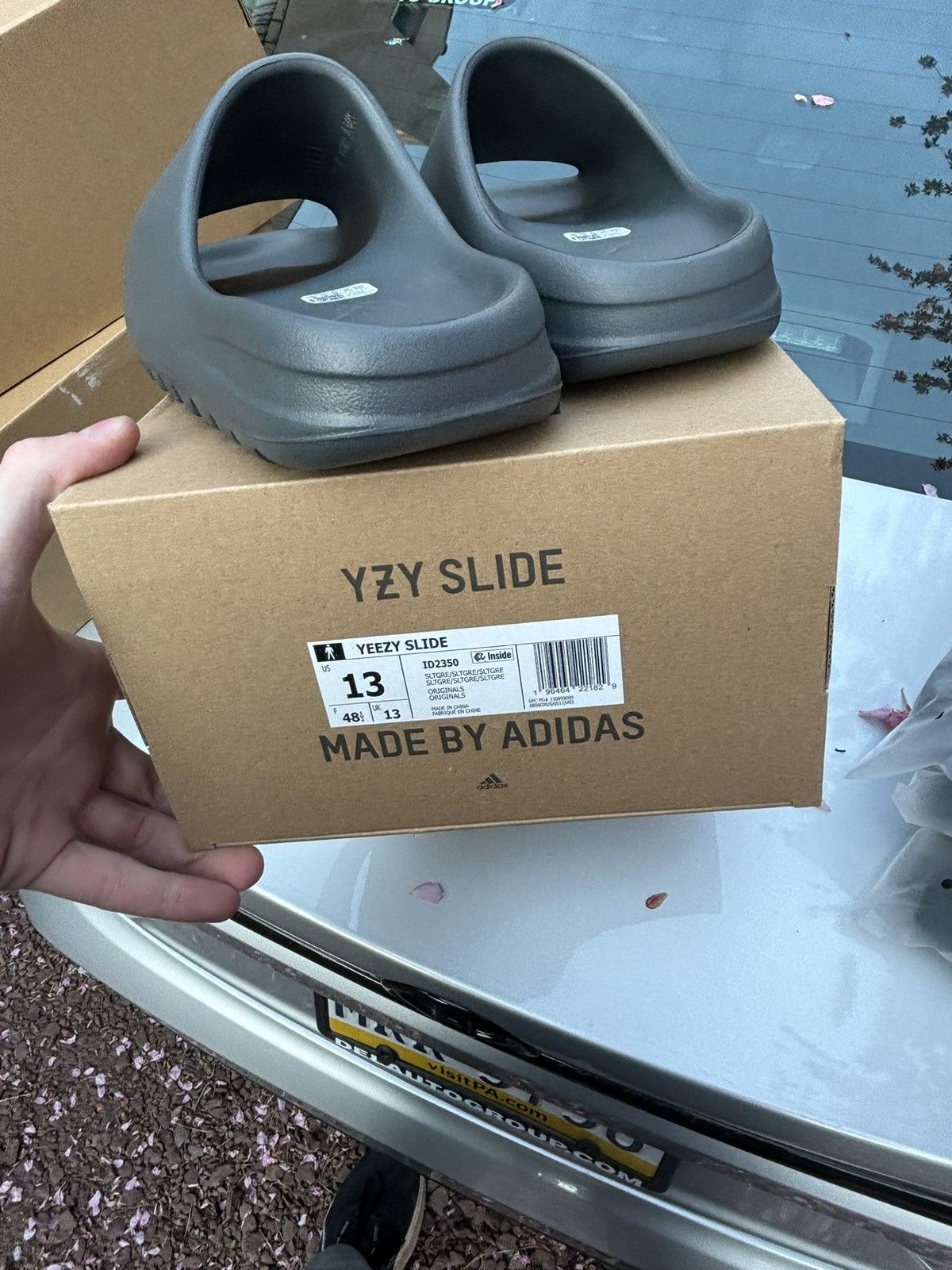 Yeezy adidas Yeezy Slide Slate Grey Size 13 ID2350 Size US 13 / EU 46 - 6 Thumbnail
