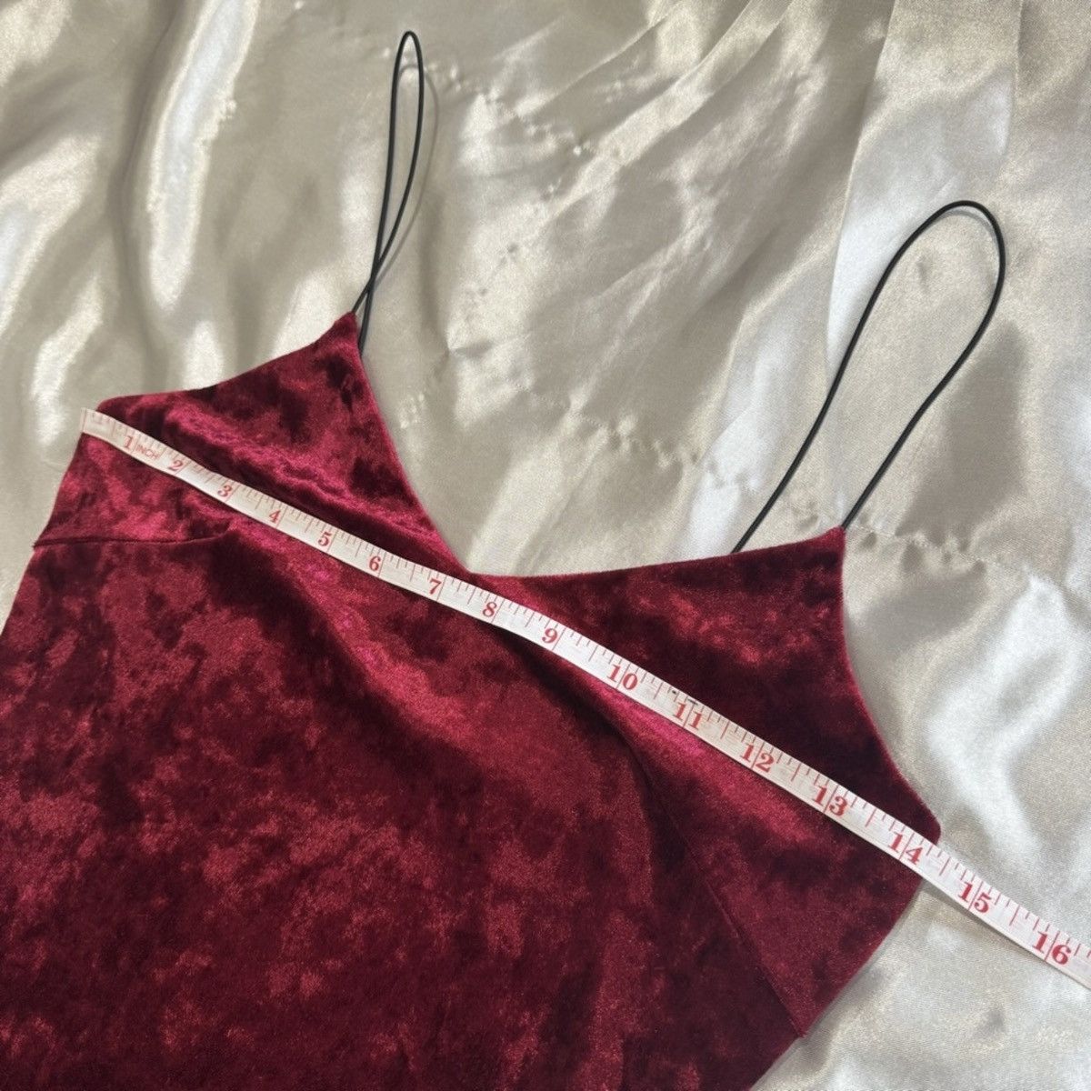 Other Red Velvet Midi Dress Size S / US 4 / IT 40 - 11 Thumbnail