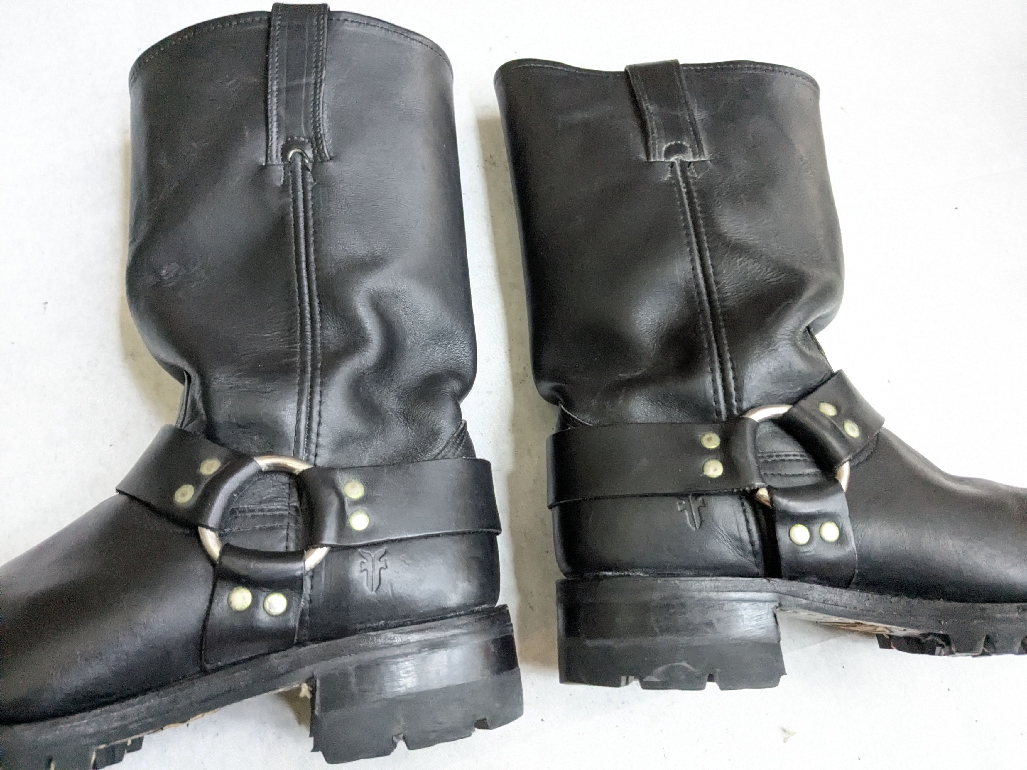 Frye Frye Harness Boots Black Leather 10.5 M Vibram Size US 10.5 / EU 43-44 - 9 Thumbnail