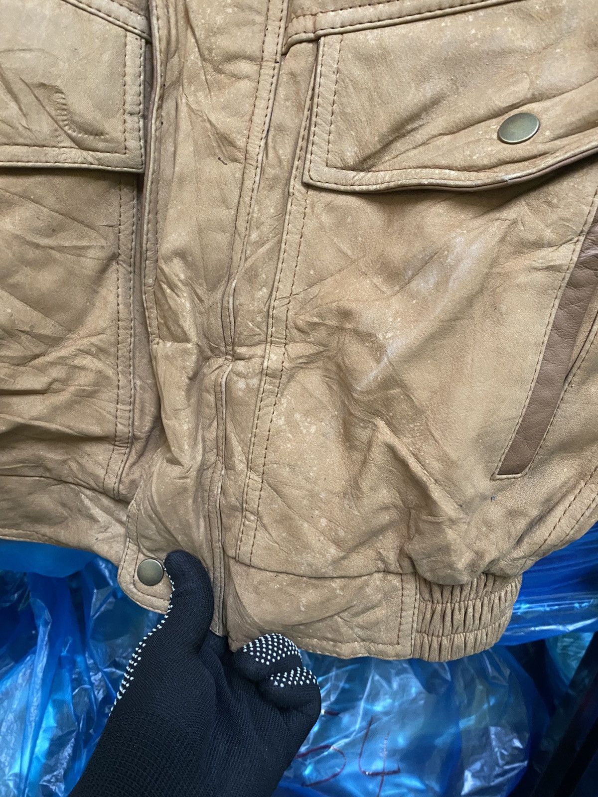 Other Vintage MIRALGO Leather Bomber Jacket - Brown - Men’s Size US M / EU 48-50 / 2 - 6 Thumbnail