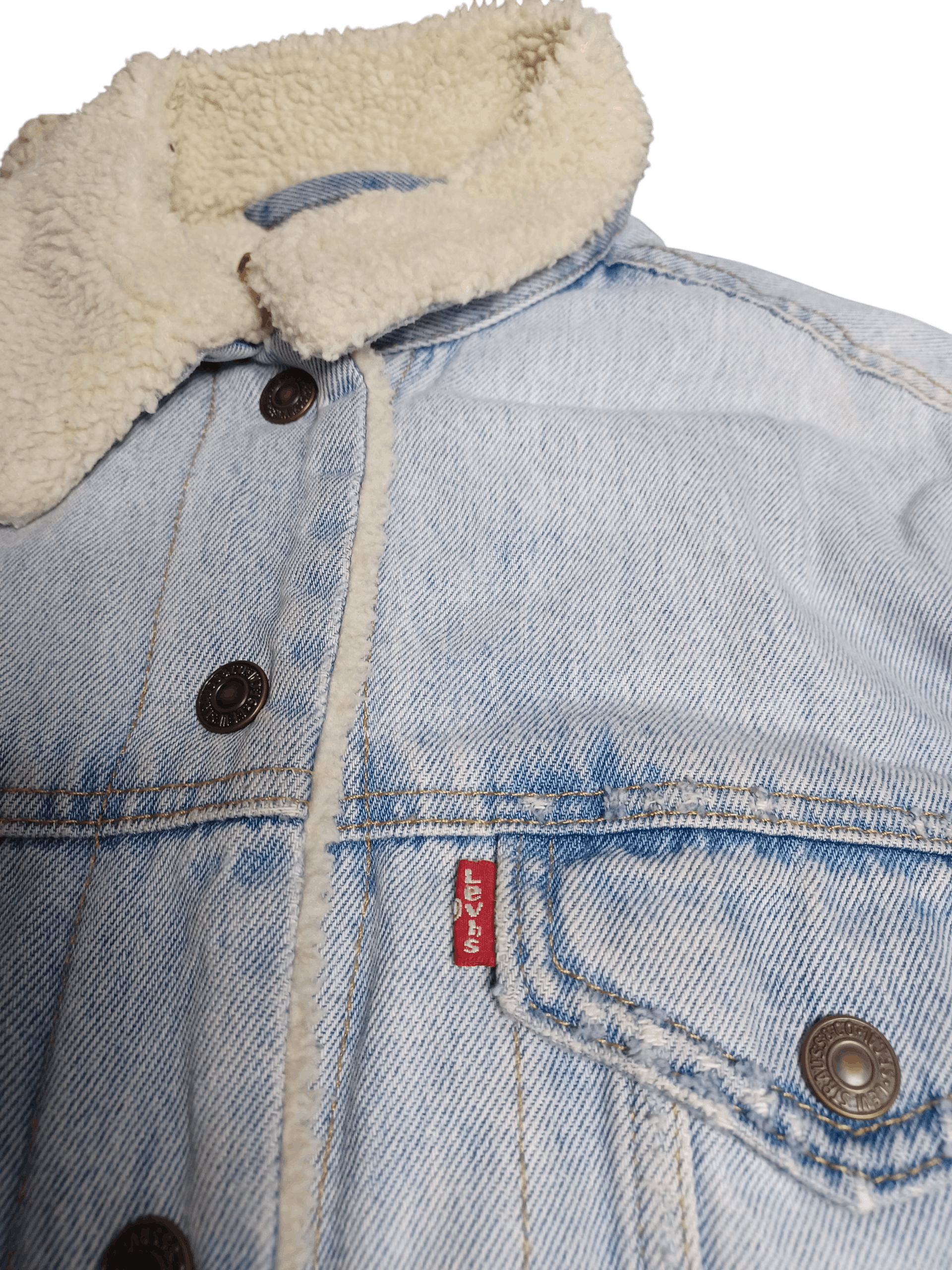 LEVIS FIRE EMBROIDERED FLOWERS JAPANESE LEVIS DENIM JACKET