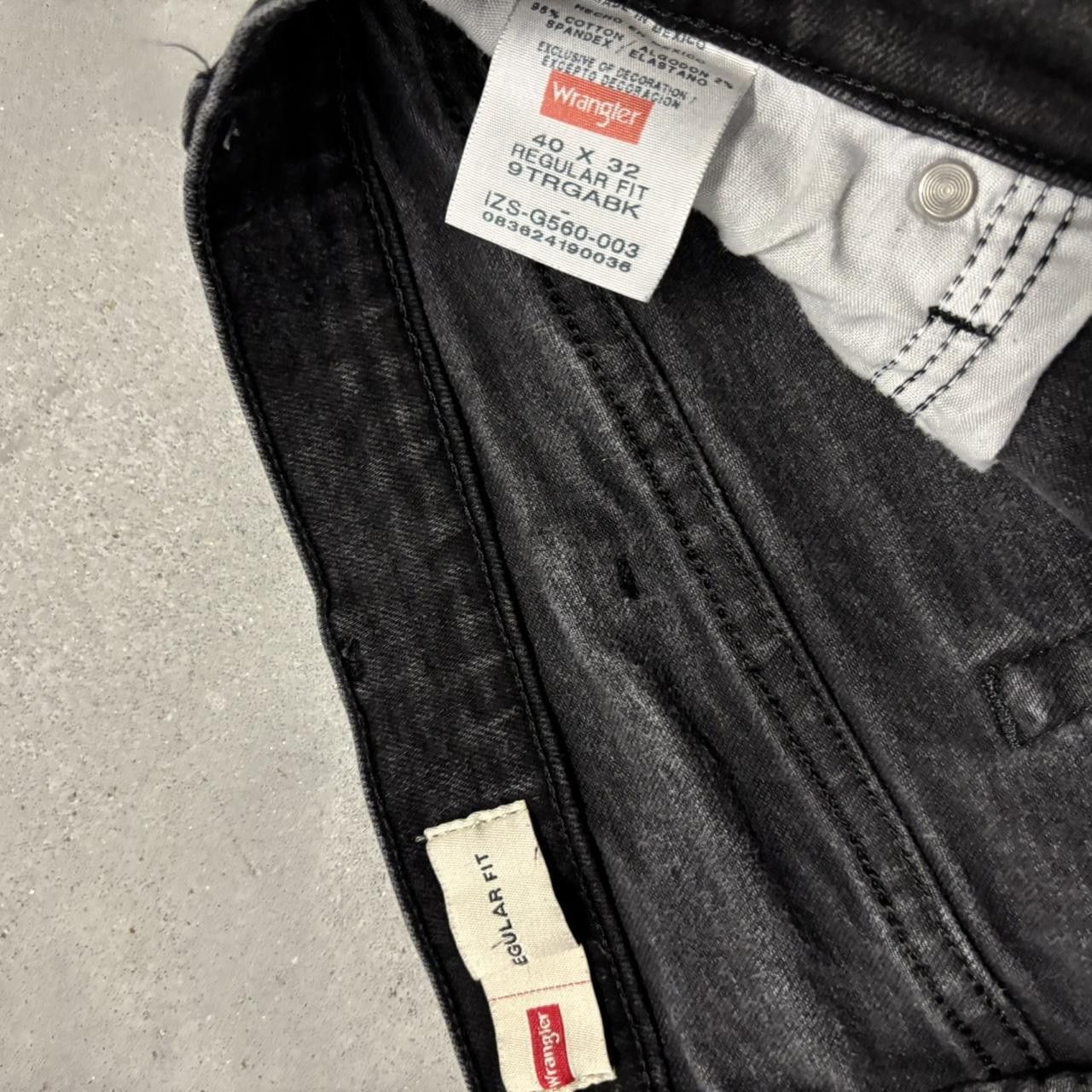 Japanese Brand × Vintage Crazy Vintage Y2K/2000s Grunge Black Essential Denim Jeans! Size US 38 / EU 54 - 8 Thumbnail