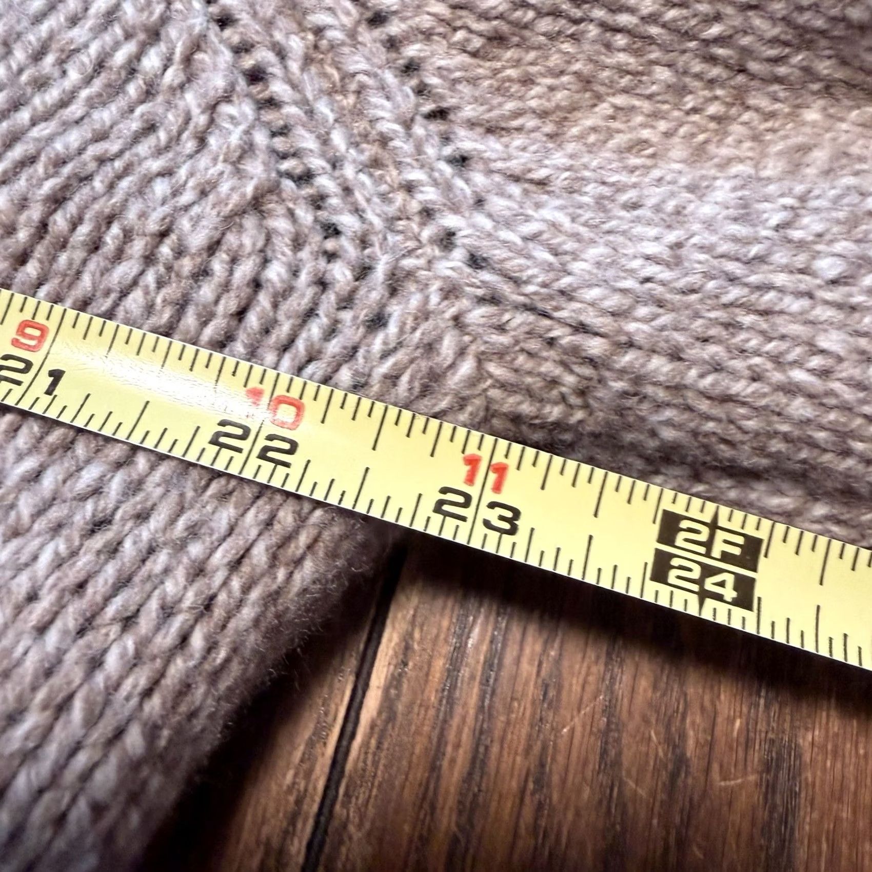 Vintage LL Bean Mens Lambswool Full Zip Sweater Jacket Medium Oatmeal Plaid Lined 500921 Size US M / EU 48-50 / 2 - 7 Thumbnail
