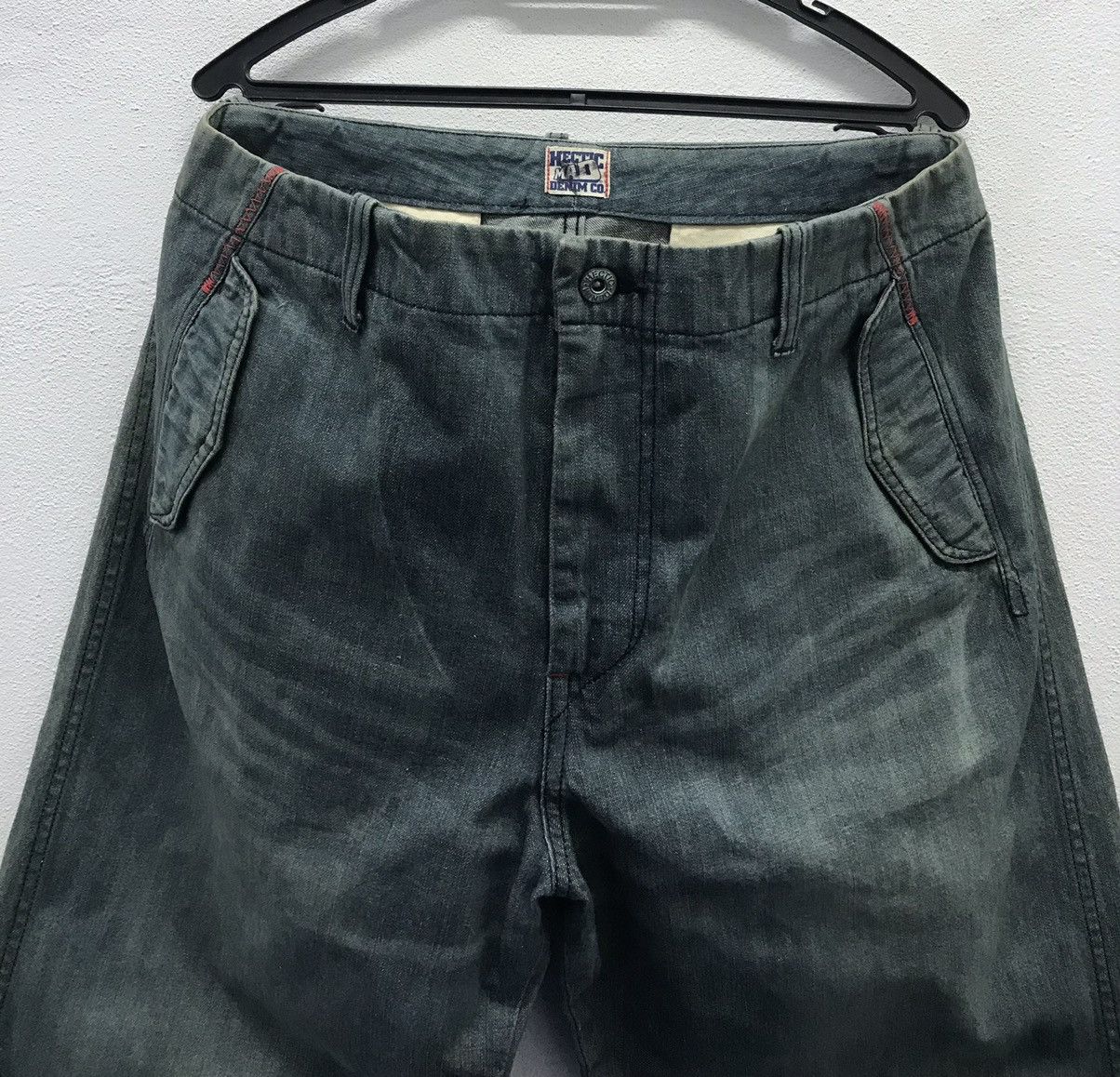 Japanese Brand × Vintage Vintage Hectic Mad Made In Japan Denim Pants Size US 36 / EU 52 - 3 Thumbnail