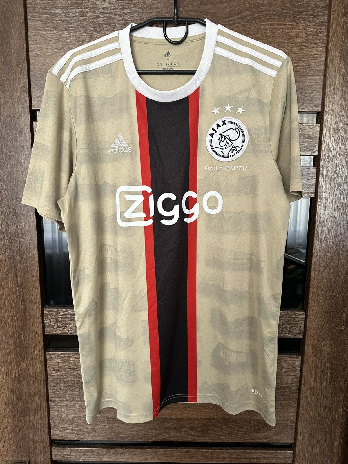 Adidas 2022/2023 Ajax Amsterdam Daily Paper Soccer Jersey T-Shirt Size US M / EU 48-50 / 2 - 2 Thumbnail