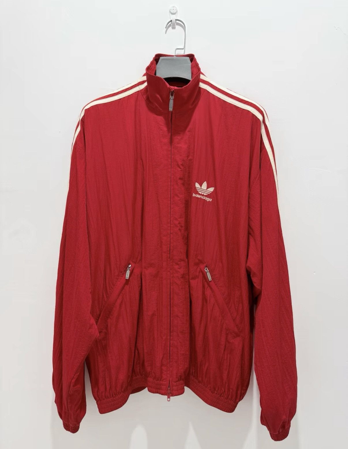 Balenciaga 【Balenciaga x adidas Collaboration】Red Sport Jacket Size US L / EU 52-54 / 3 - 1 Thumbnail