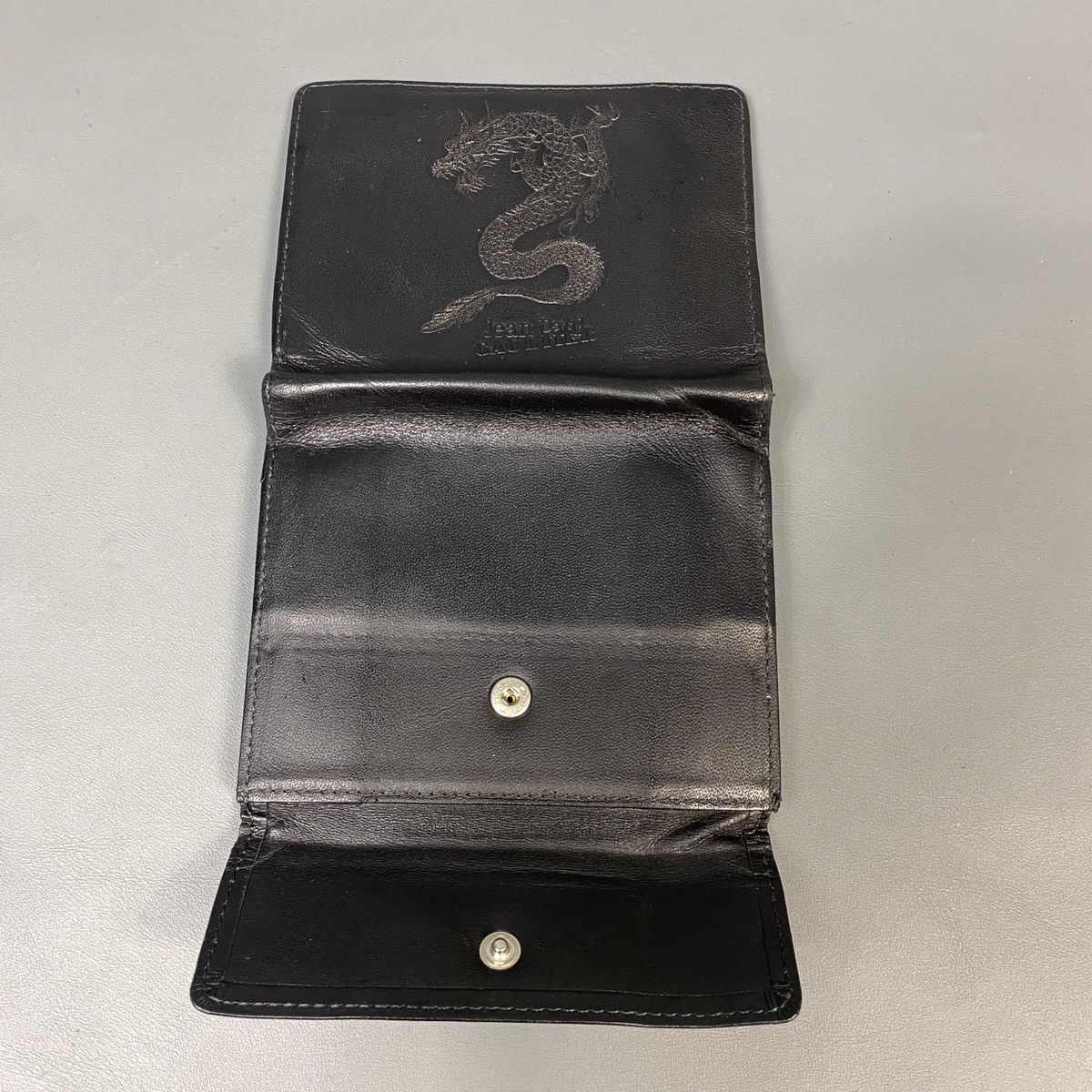 Jean Paul Gaultier Jean Paul Gautier Vintage Embossed Dragon Leather Wallet Size ONE SIZE - 2 Thumbnail