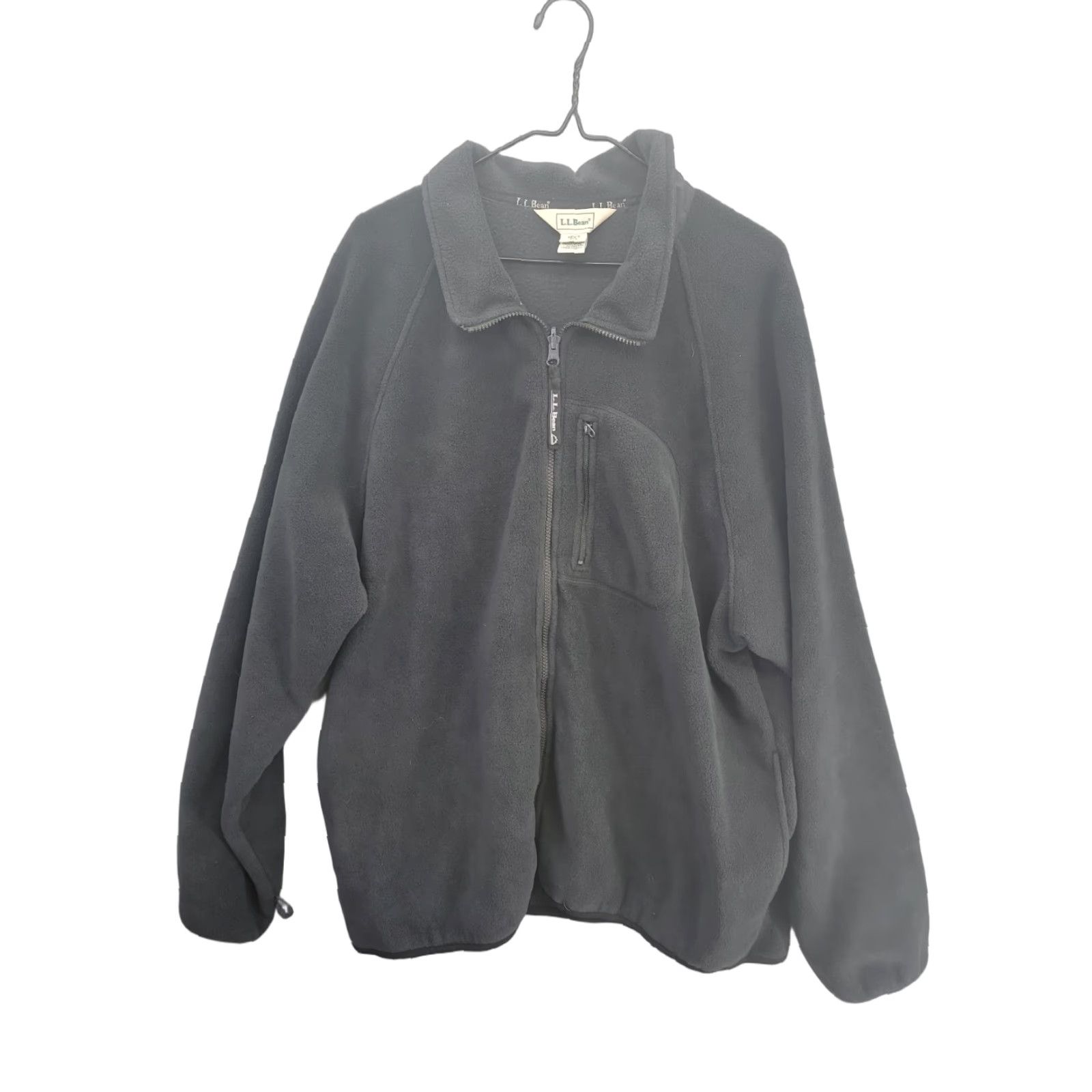 Vintage L.L. Bean Sweater Fleece Jacket Men XL Charcoal Fleece Black Size US XL / EU 56 / 4 - 1 Thumbnail