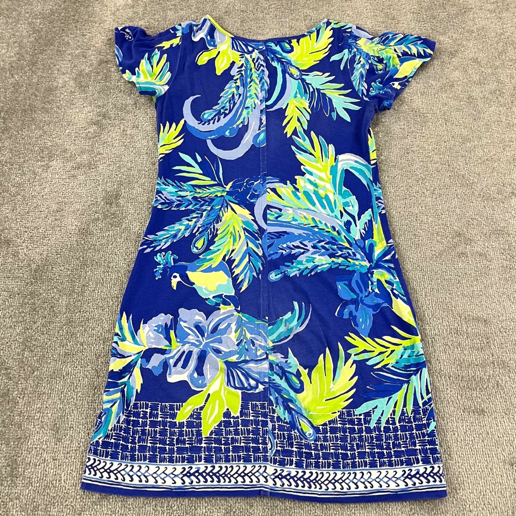 Lilly Pulitzer Lilly Pulitzer Dress Women XS MARAH Peacock Nest to Nothing Twilight Blue Preppy Size XS / US 0-2 / IT 36-38 - 2 Thumbnail