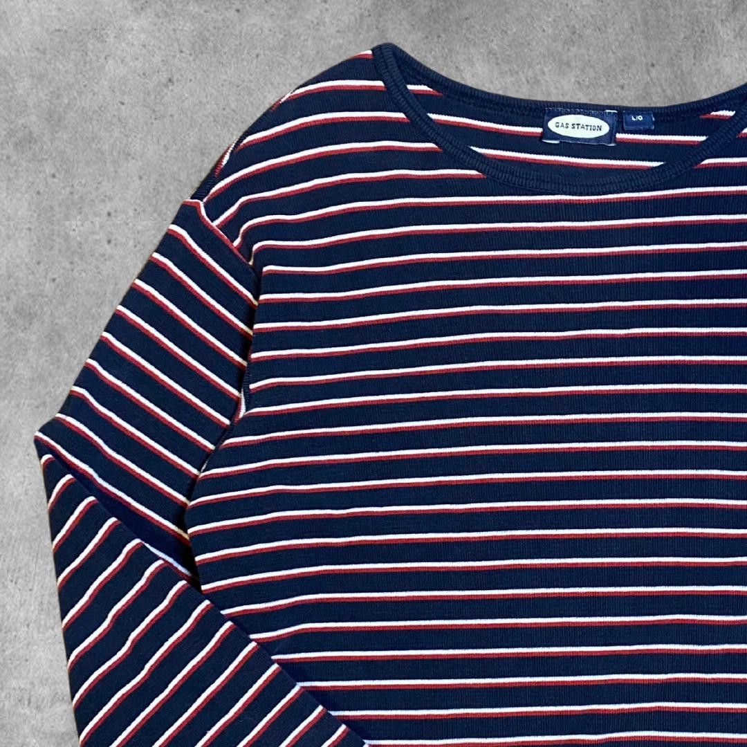 Designer Vintage Boxy Striped Longsleeve Size US M / EU 48-50 / 2 - 1 Thumbnail