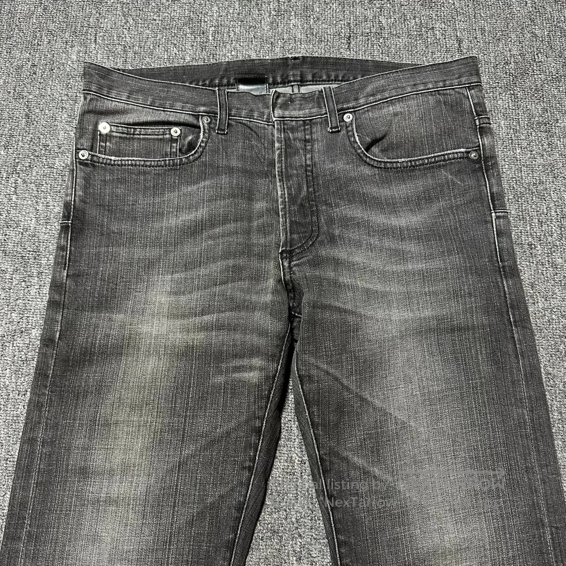 Dior Dior Homme Washed Distressed Charcoal Jeans. Size US 31 - 2 Thumbnail