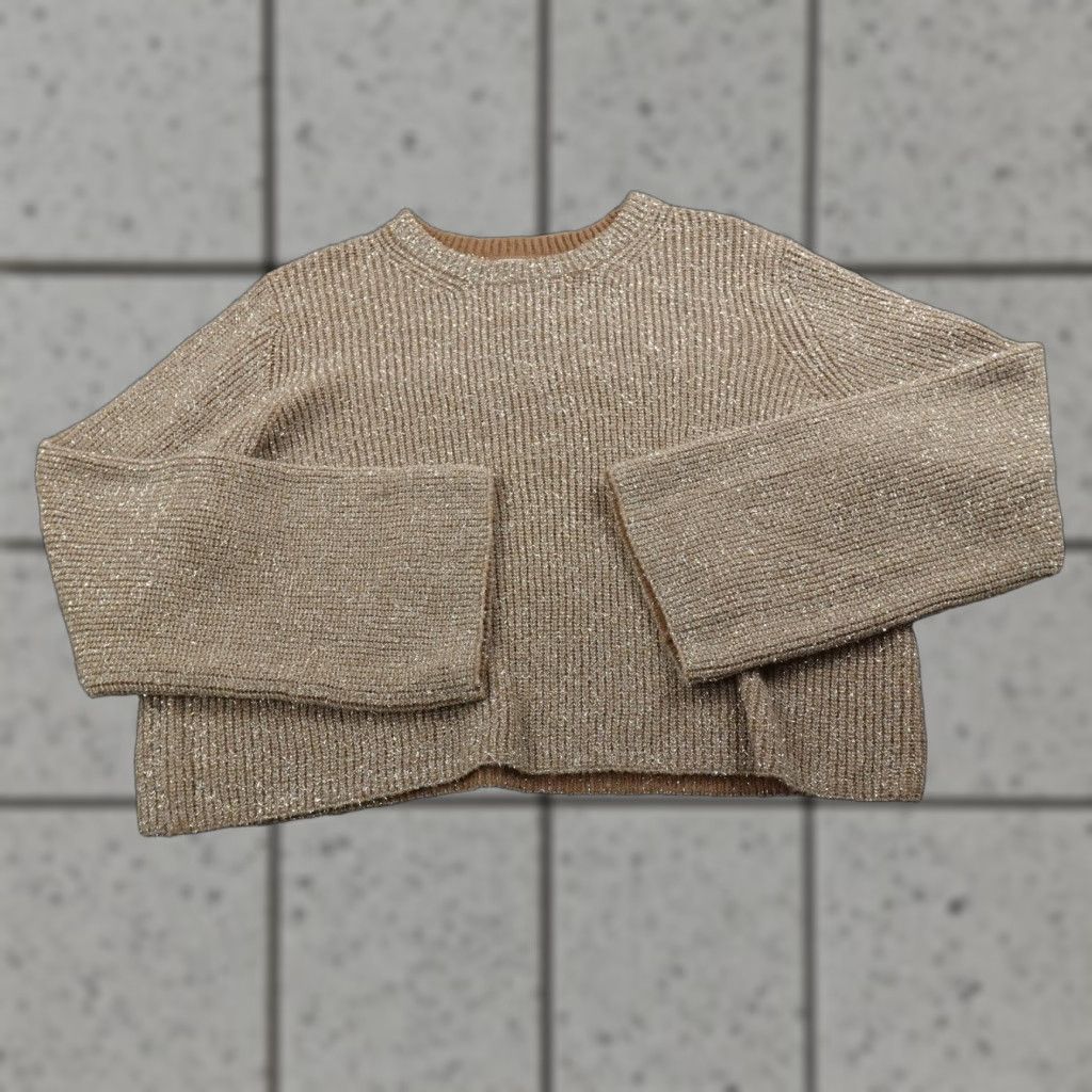 Gap GAP Sweater Womens XL Brown Knit Metallic Pullover Crewneck Cozy Preppy Warm Bell Sleeve Glitter Size XL / US 12-14 / IT 48-50 - 1 Thumbnail