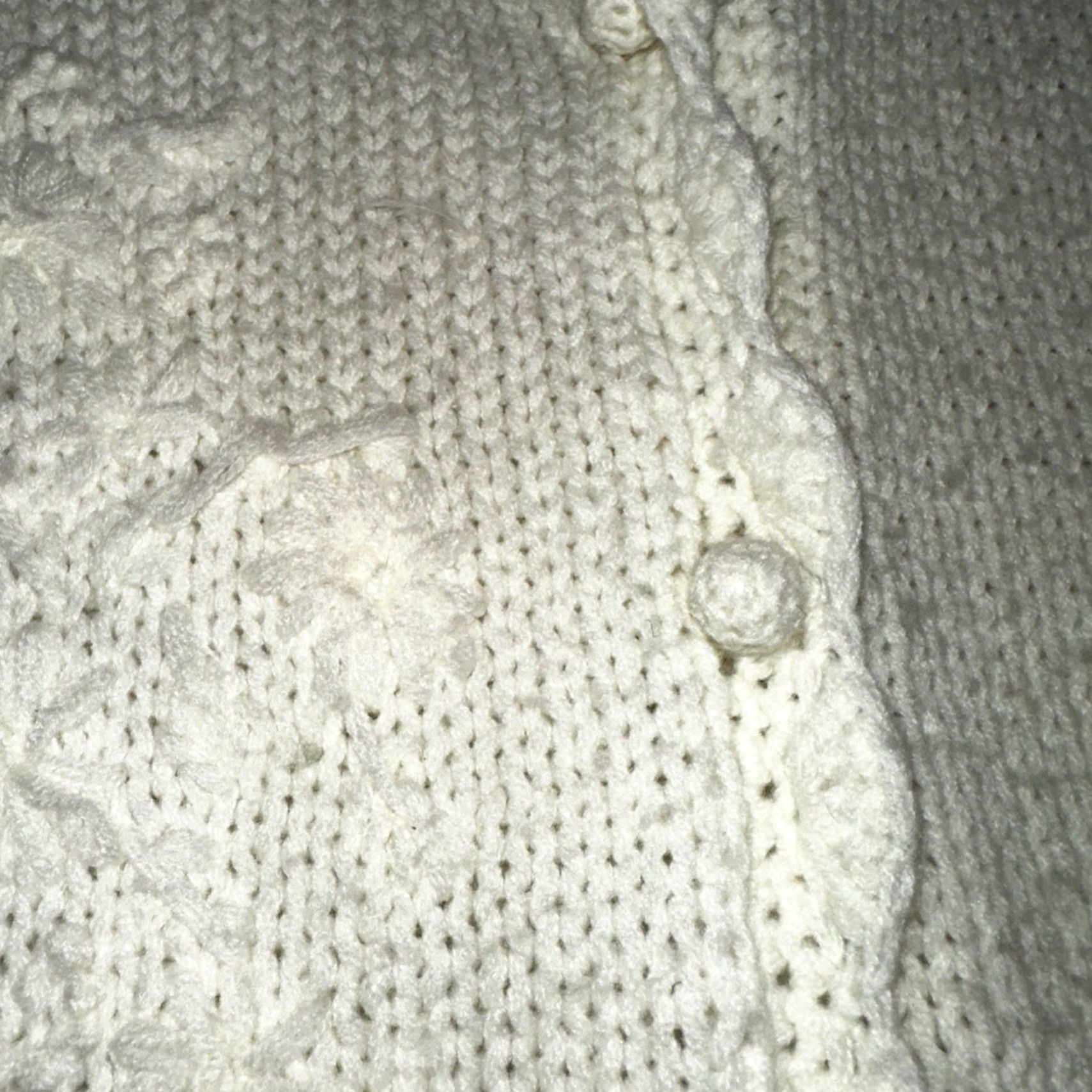 Vintage VINTAGE Montgomery Ward Cardigan Sweater Button Knit 70s 80s Women M White Size M / US 6-8 / IT 42-44 - 6 Thumbnail