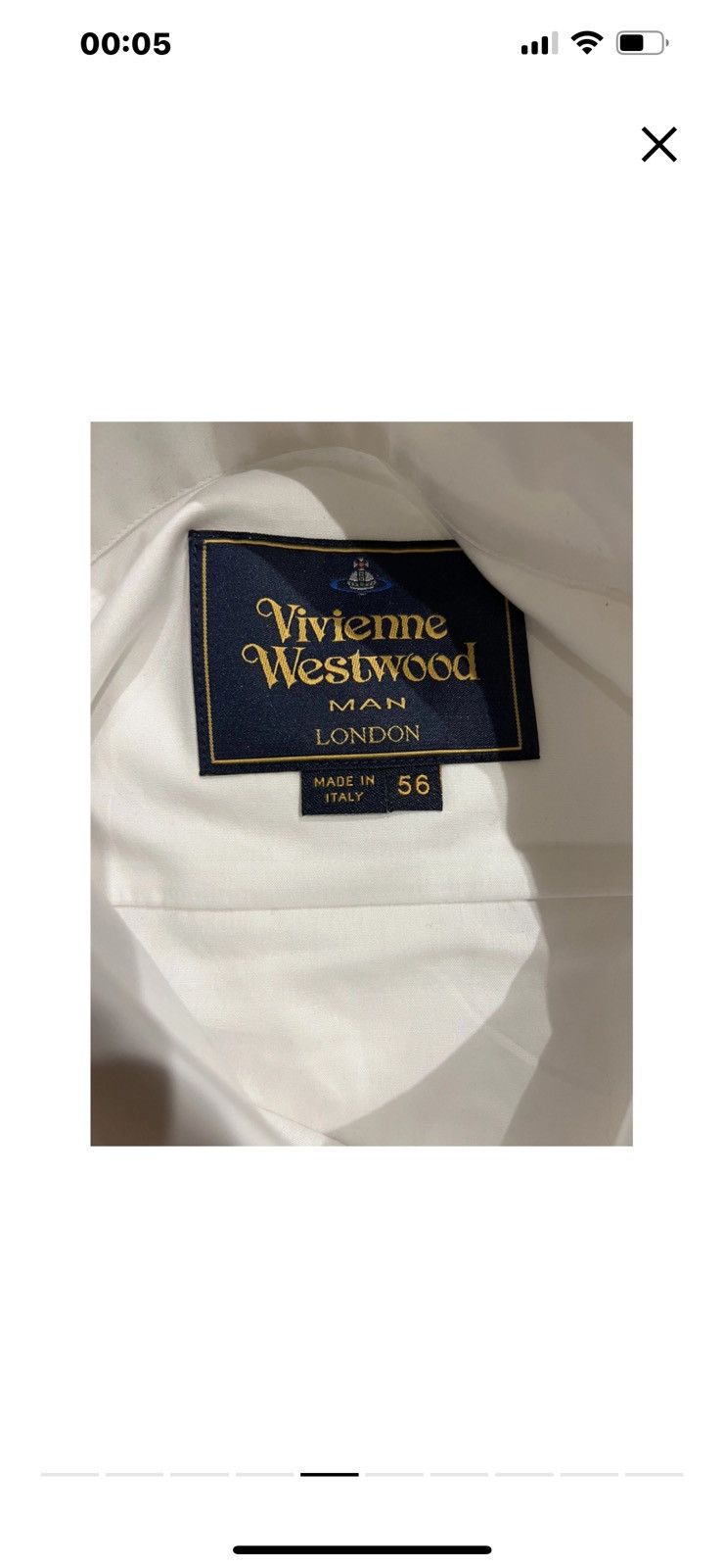 Vivienne Westwood VIVIENNE WESTWOOD three Button Krall Shirt White Size 56 Size US XL / EU 56 / 4 - 7 Thumbnail